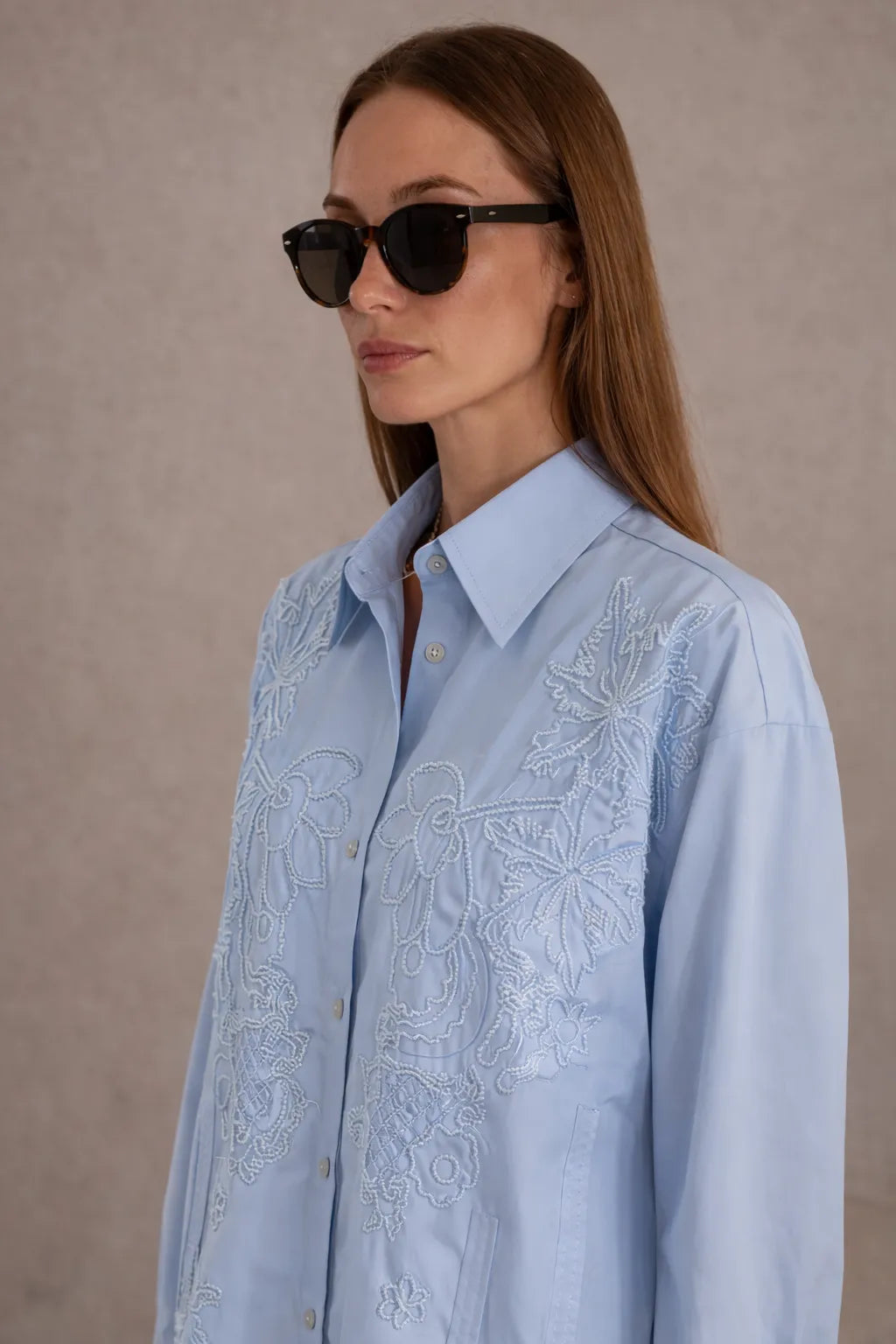 Embroidered oversize Shirt