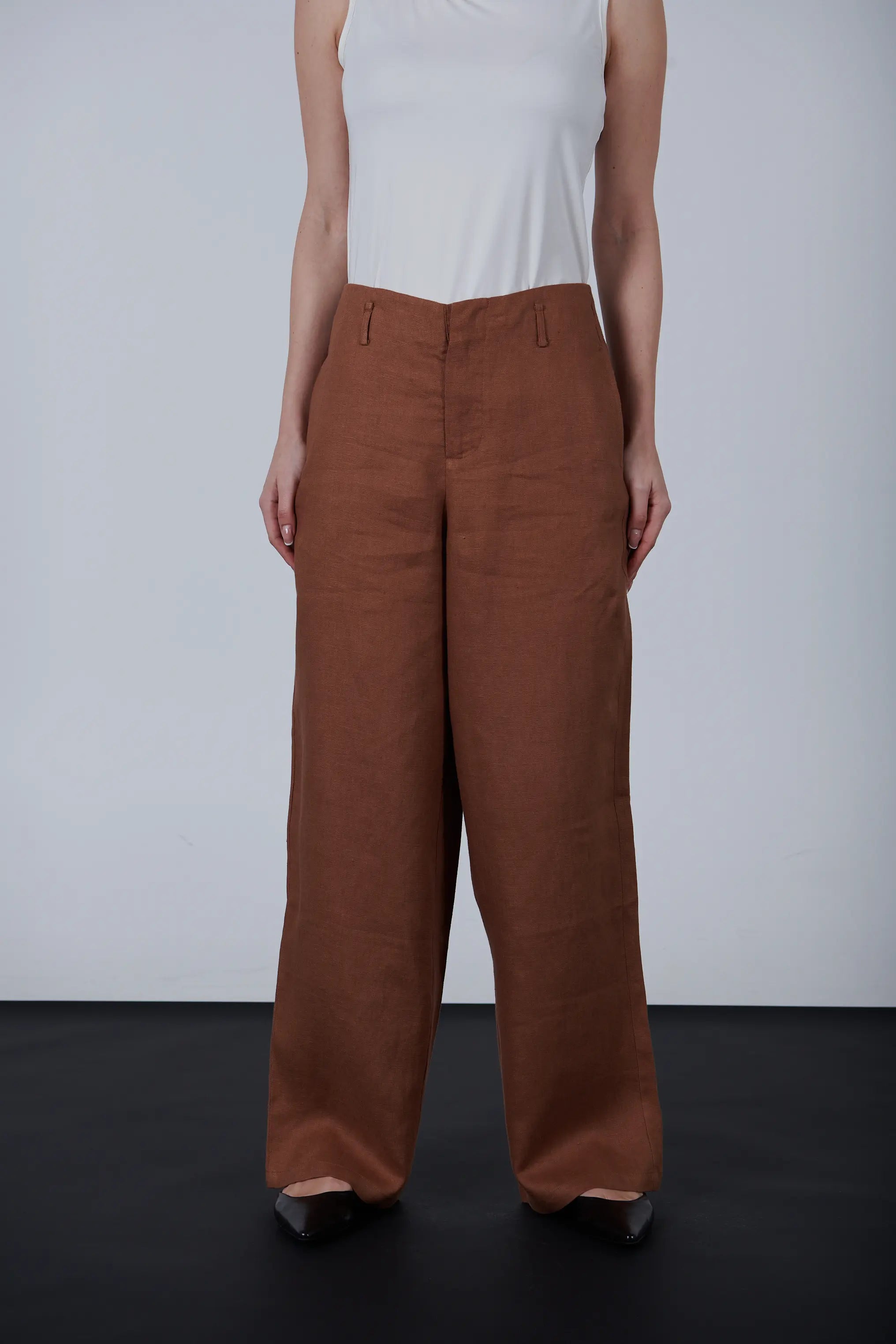 Wide Leg Linen Pants