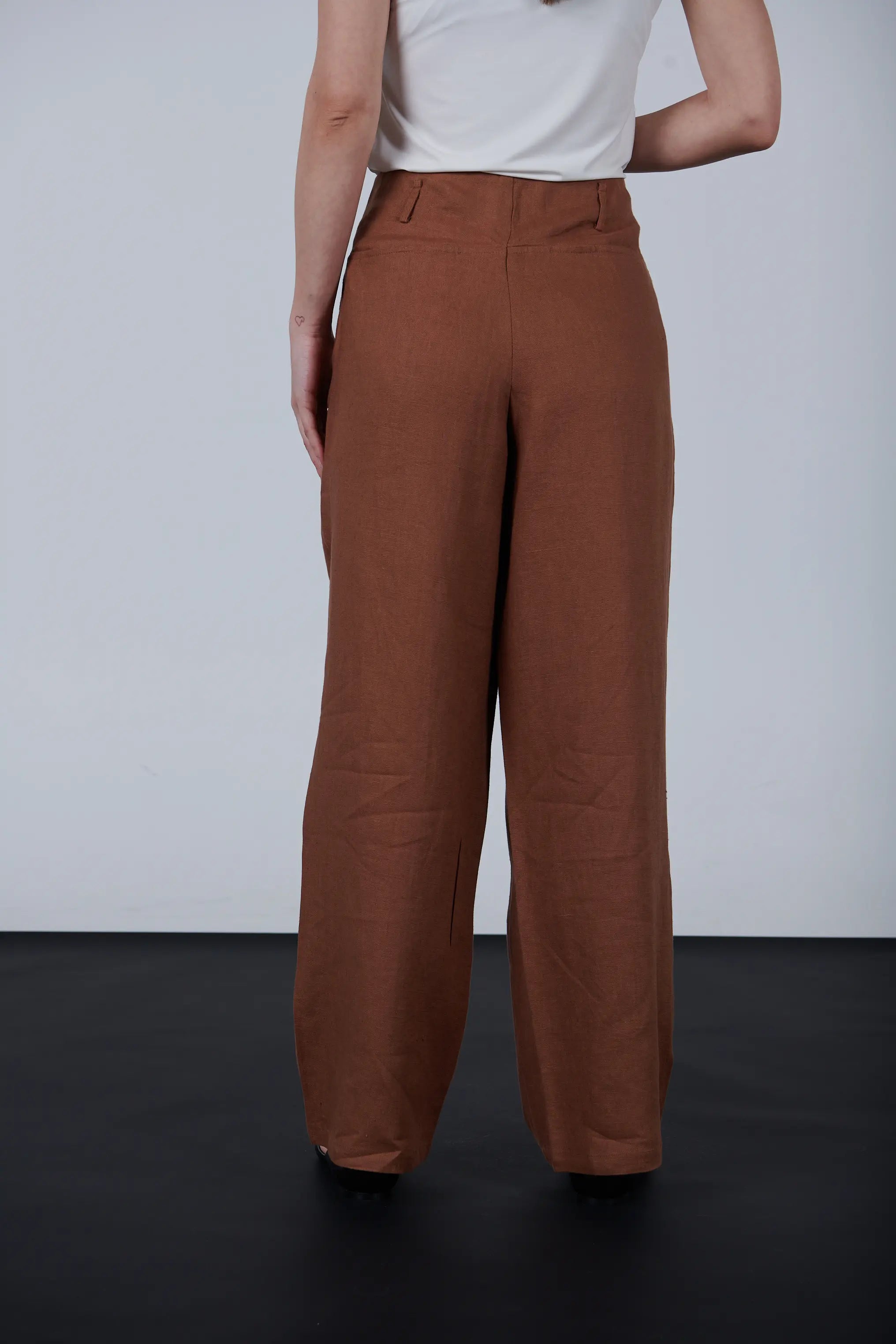 Wide Leg Linen Pants