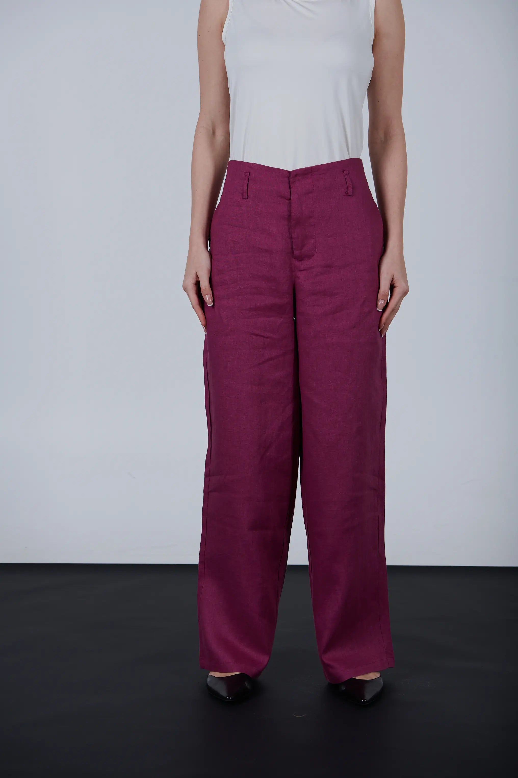 Wide Leg Linen Pants