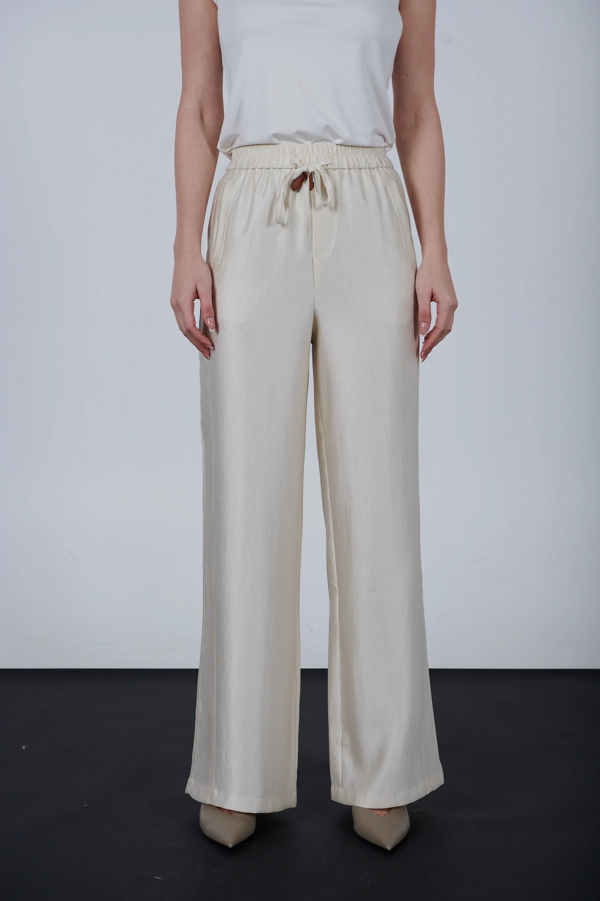 Wide Leg Drawstring Pants