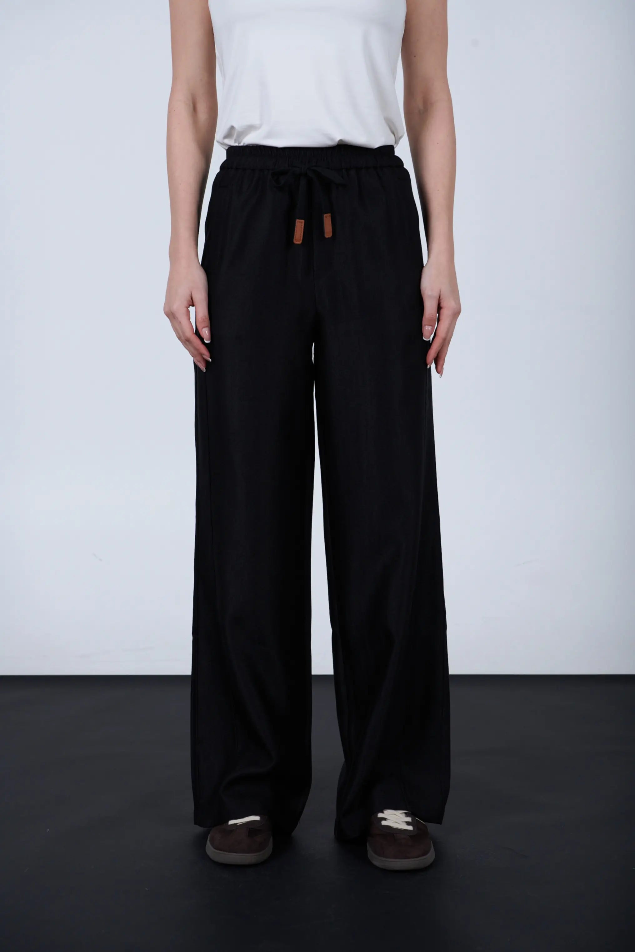 Wide Leg Drawstring Pants