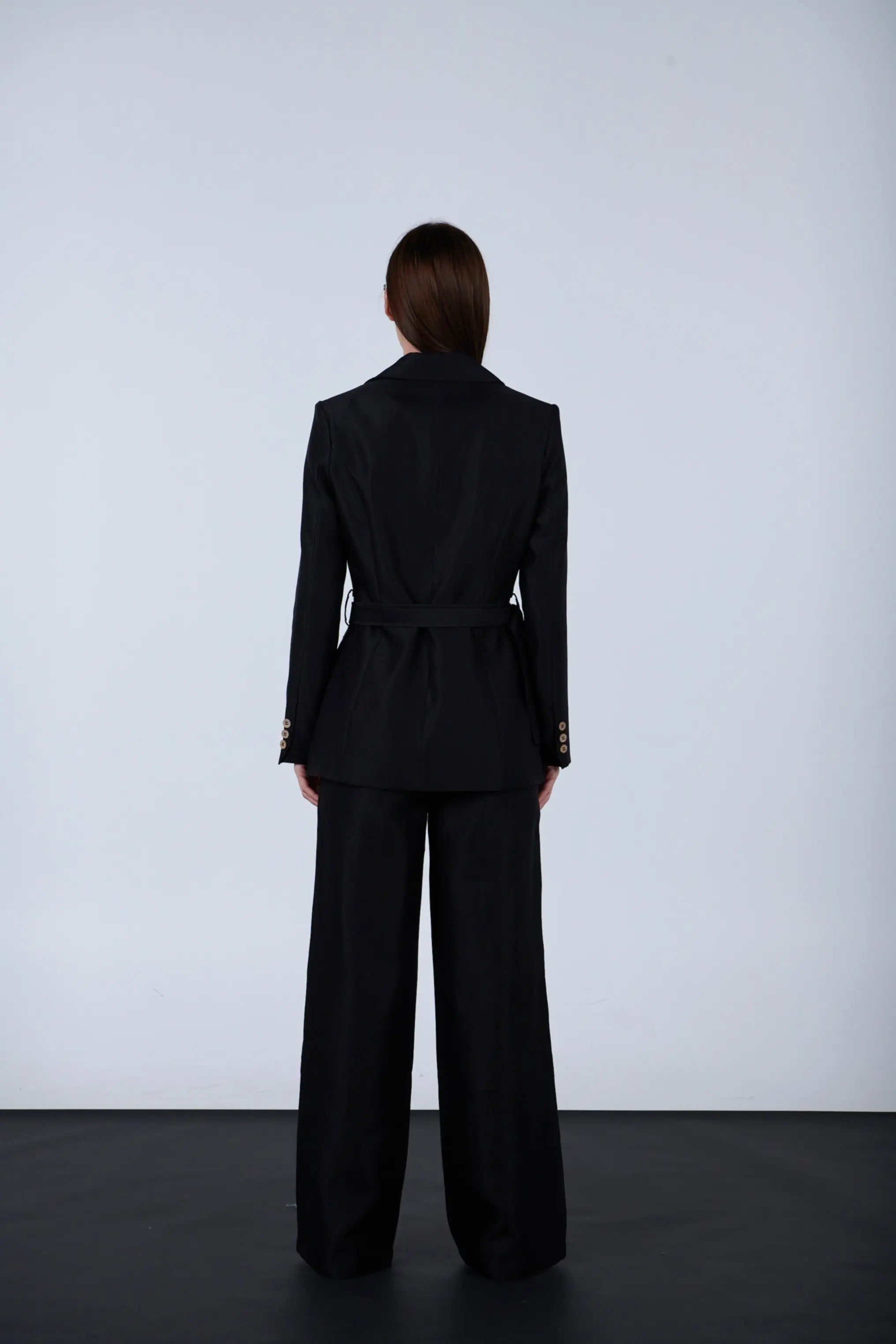 sparkling fabric pocketed blazer