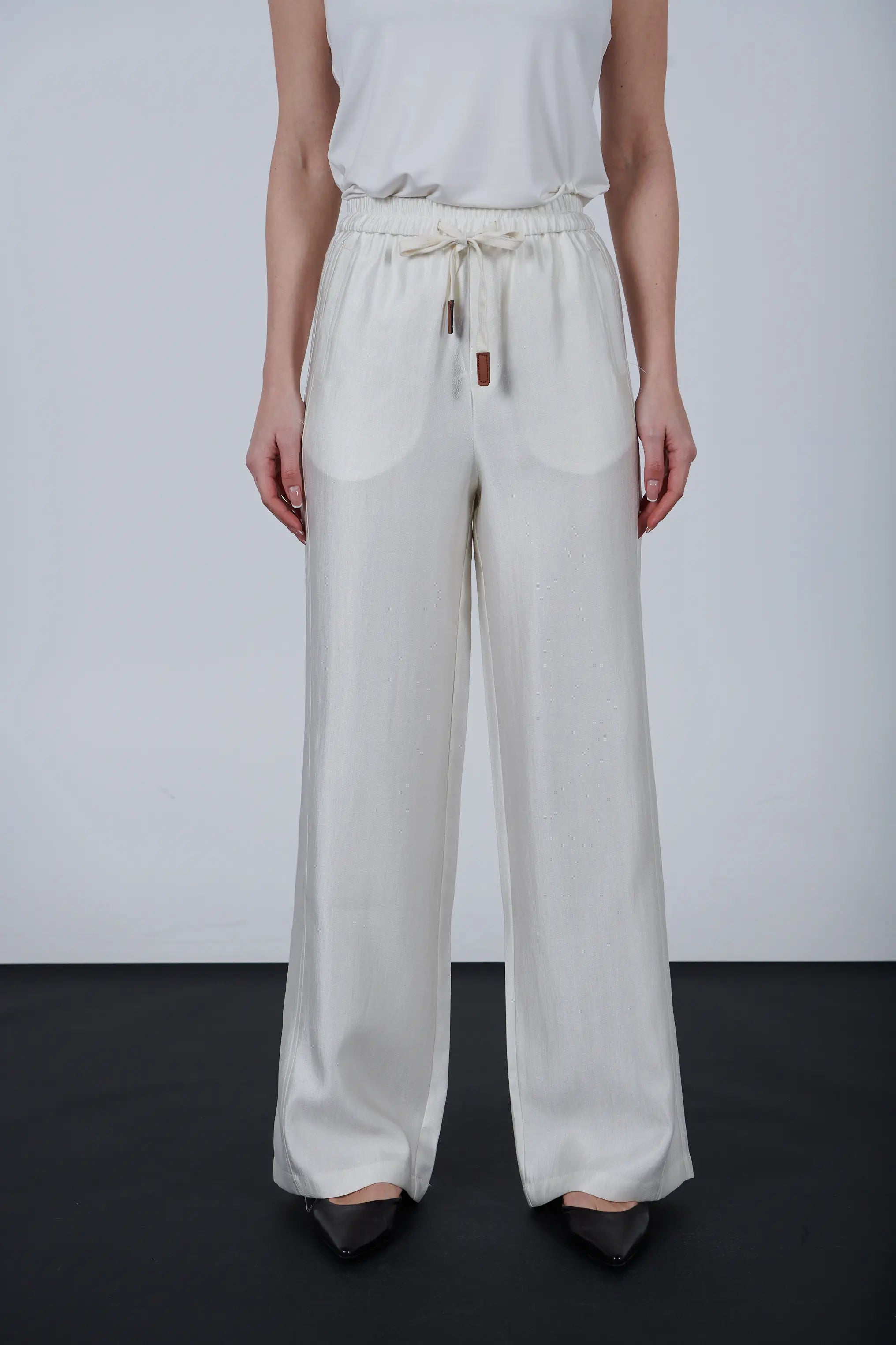 Wide Leg Drawstring Pants