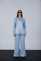 Unique Crossed Blouse Like Jacket