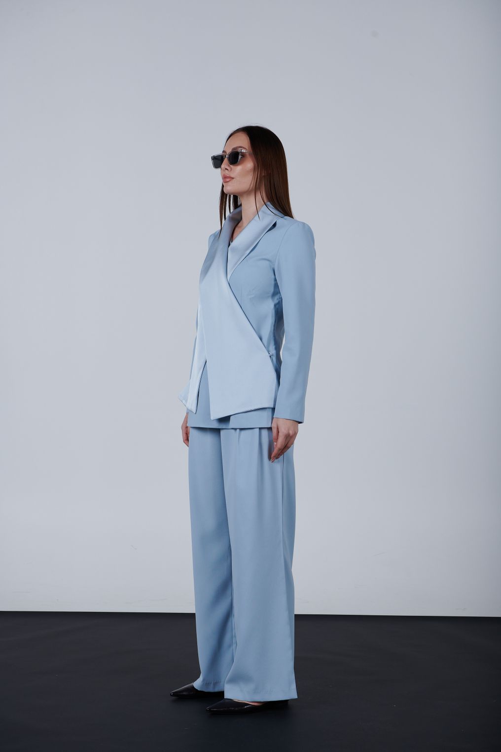 Unique crossed blouse like jacket