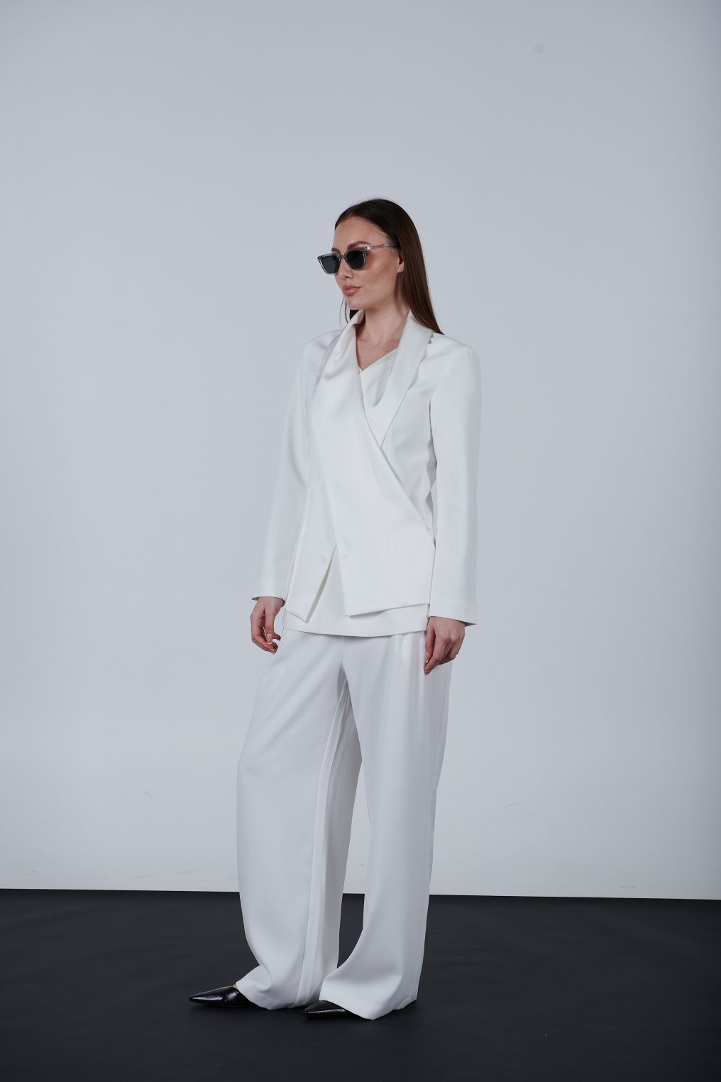 Unique crossed blouse like jacket