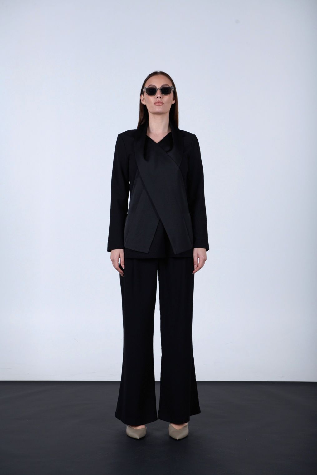 Unique crossed blouse like jacket