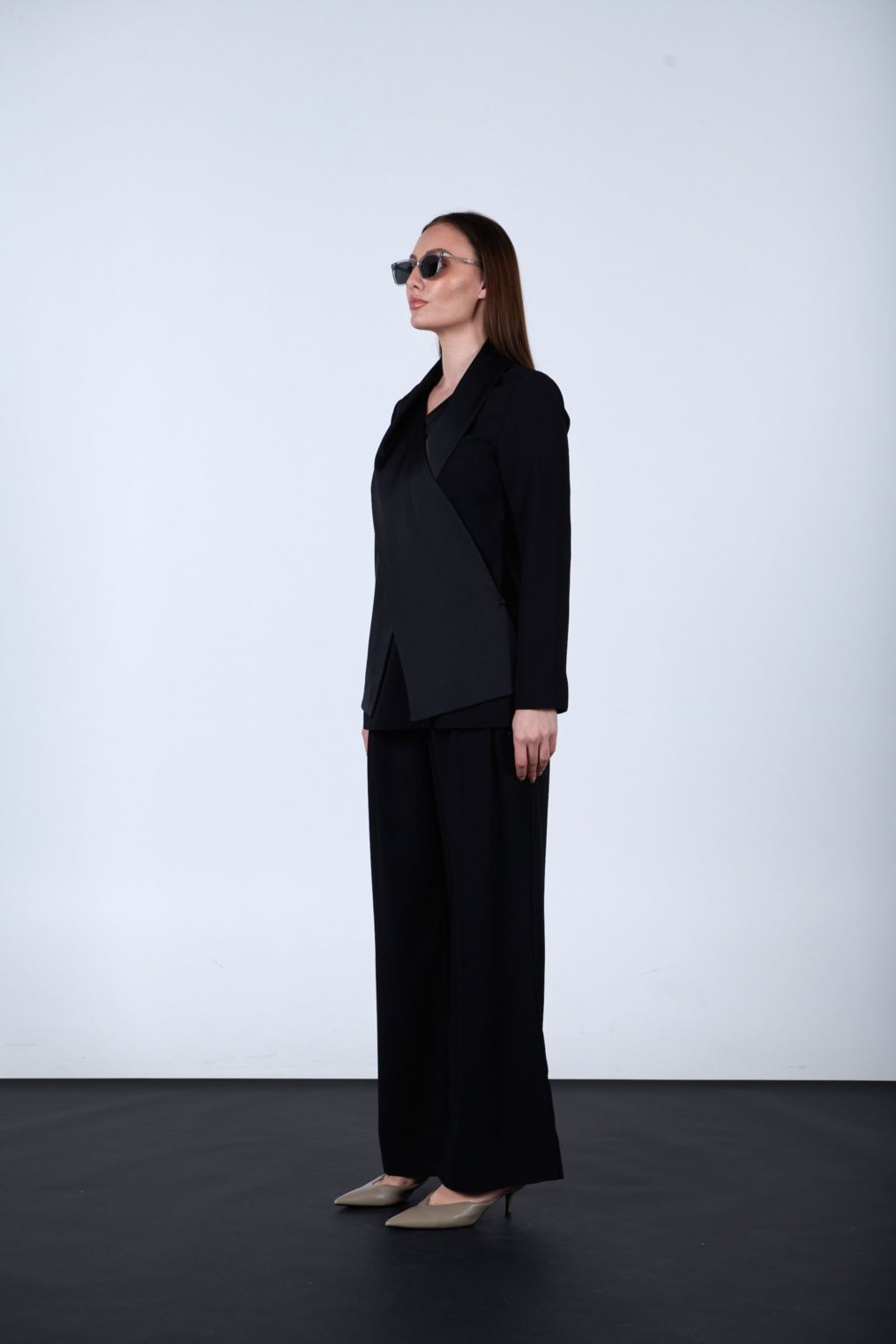 Unique crossed blouse like jacket