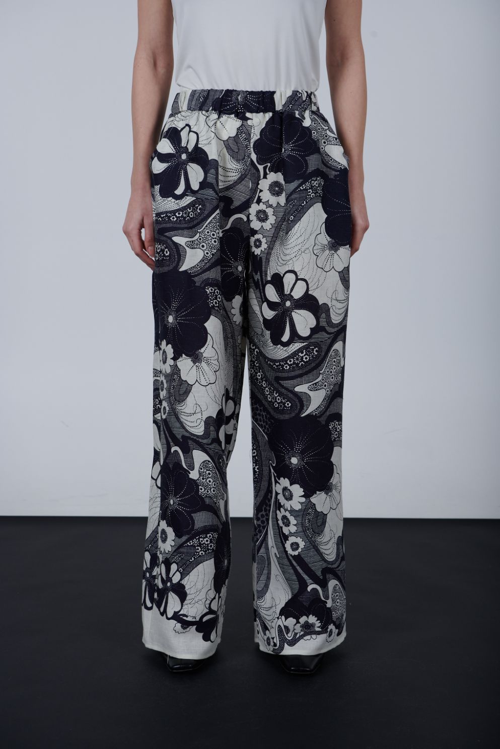 Linen printed Pants