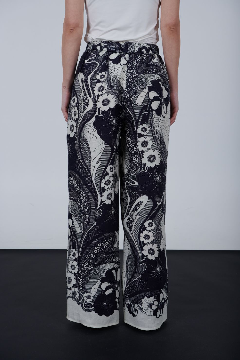 Linen printed Pants