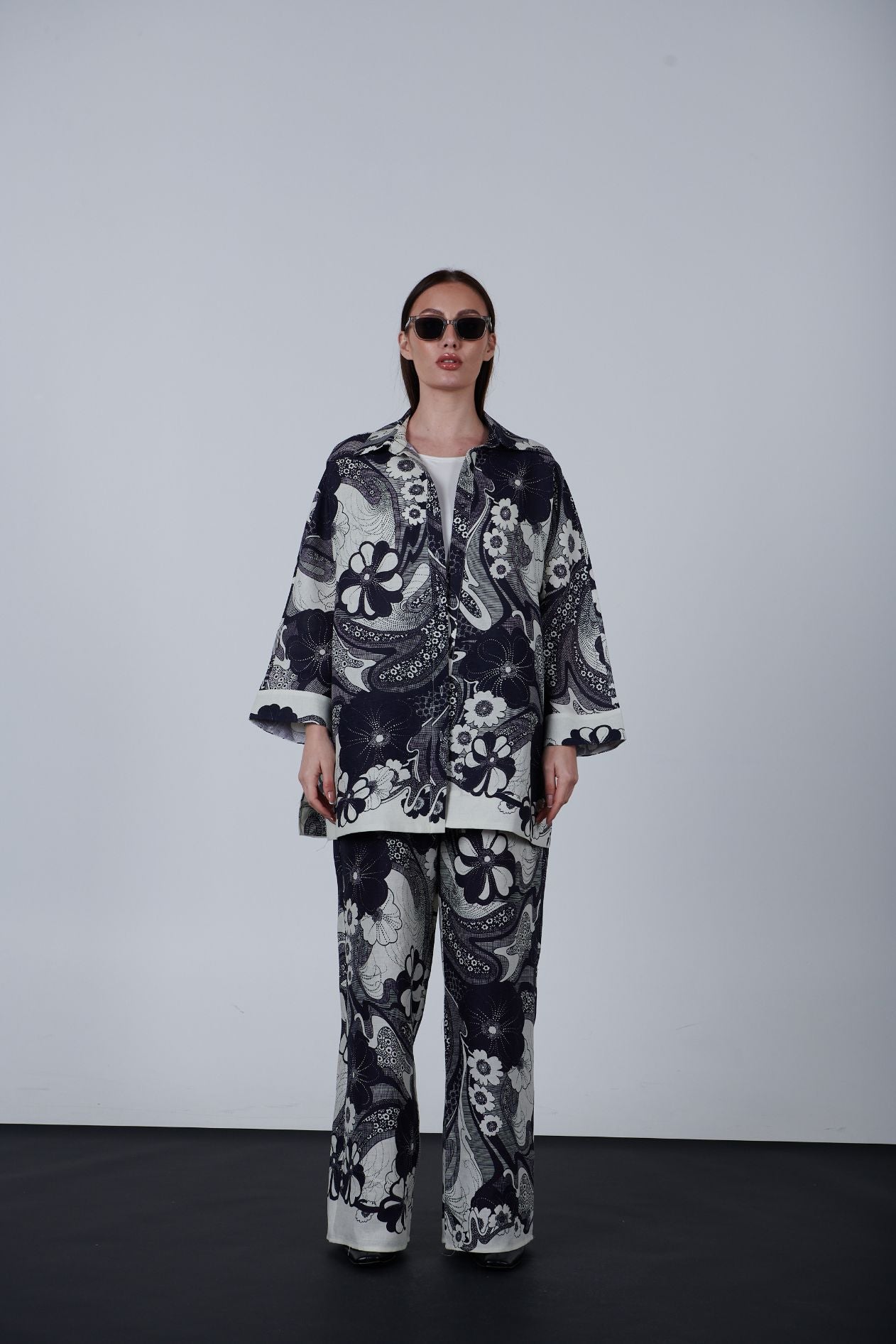 Printed Linen Jacket