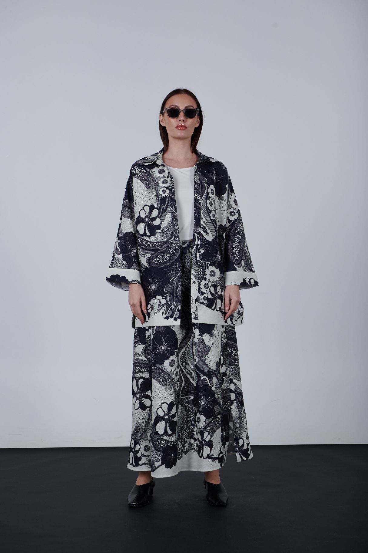 Printed Linen Jacket