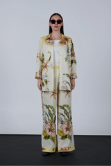 Floral Print Linen Shirt