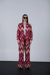 Zigzag Pattern Linen Shirt