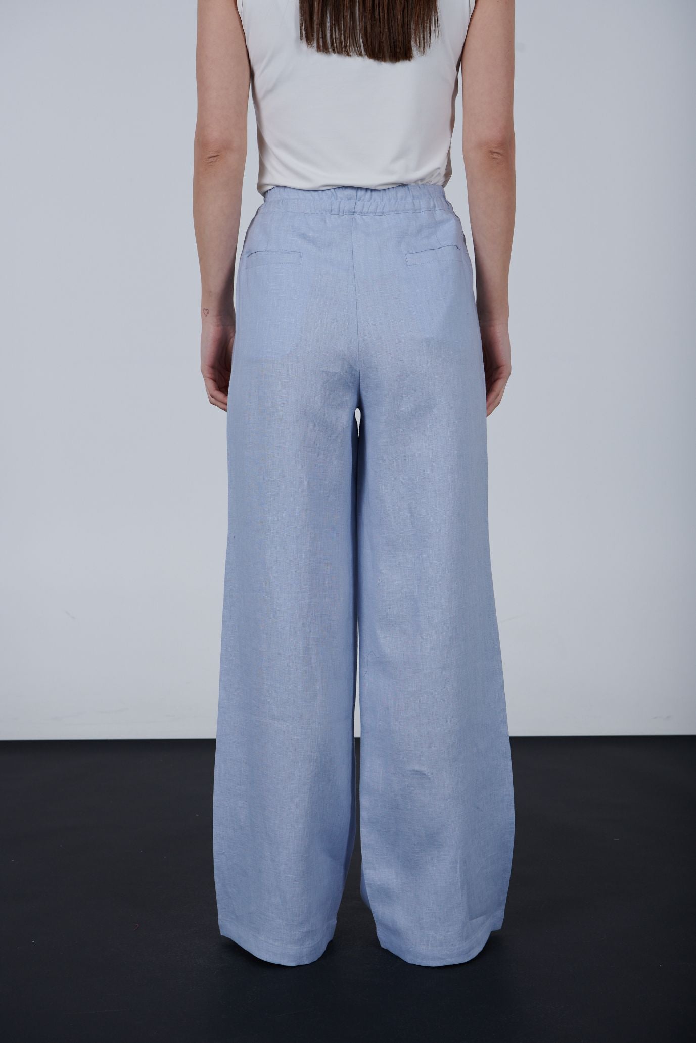 Linen pocketed pants