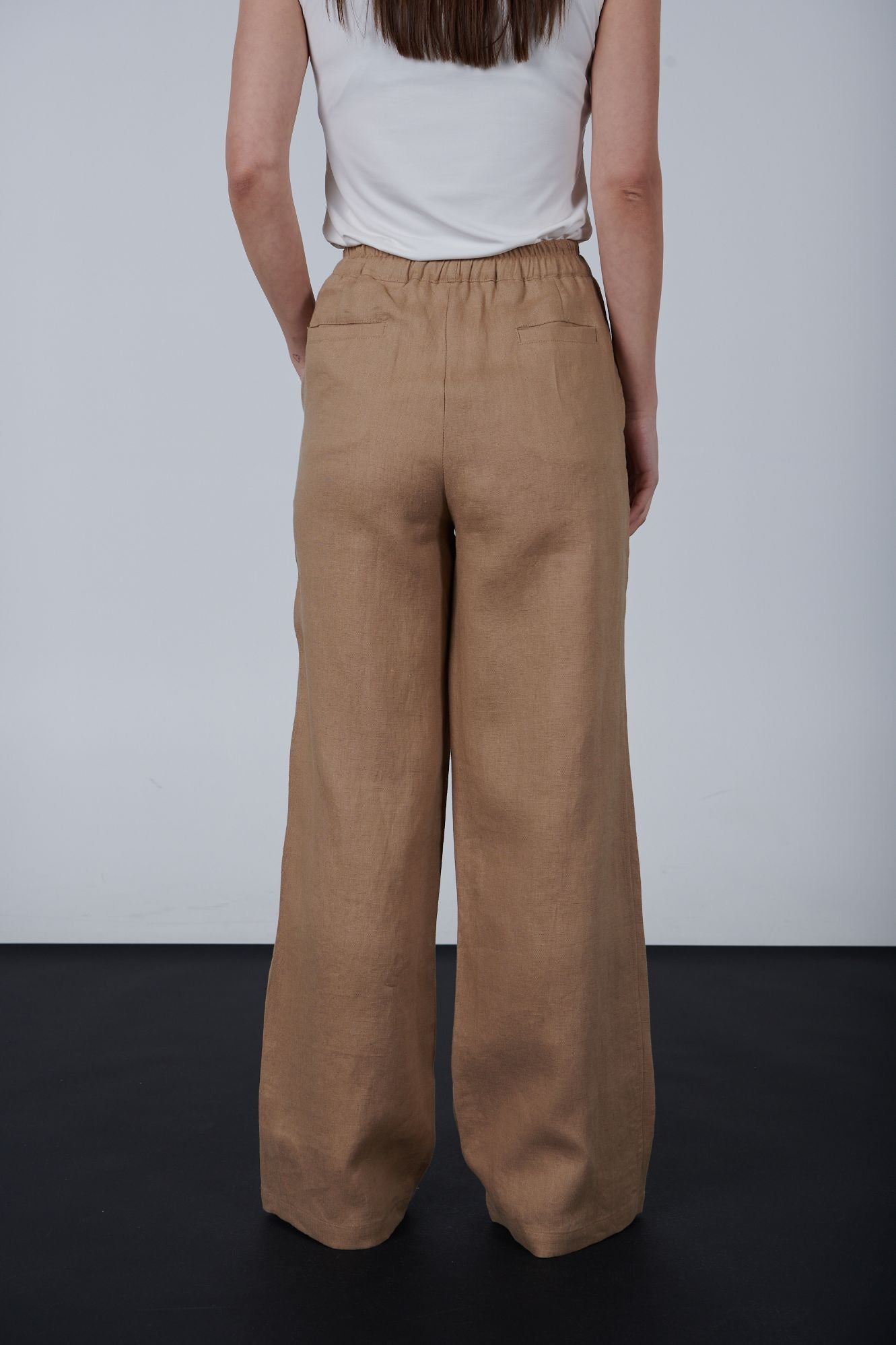 Linen pocketed pants