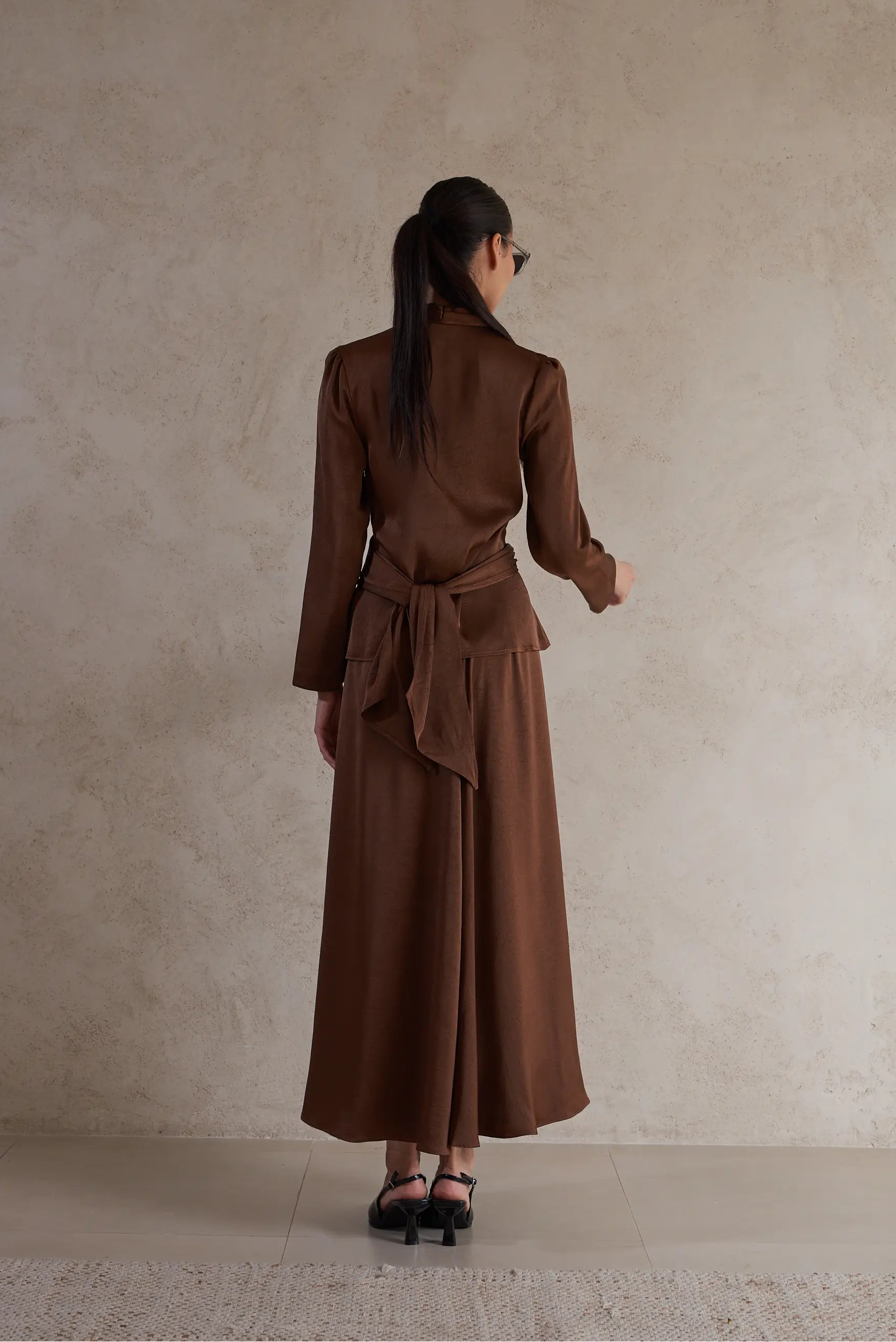 Satin Featherlight Wrap Jacket