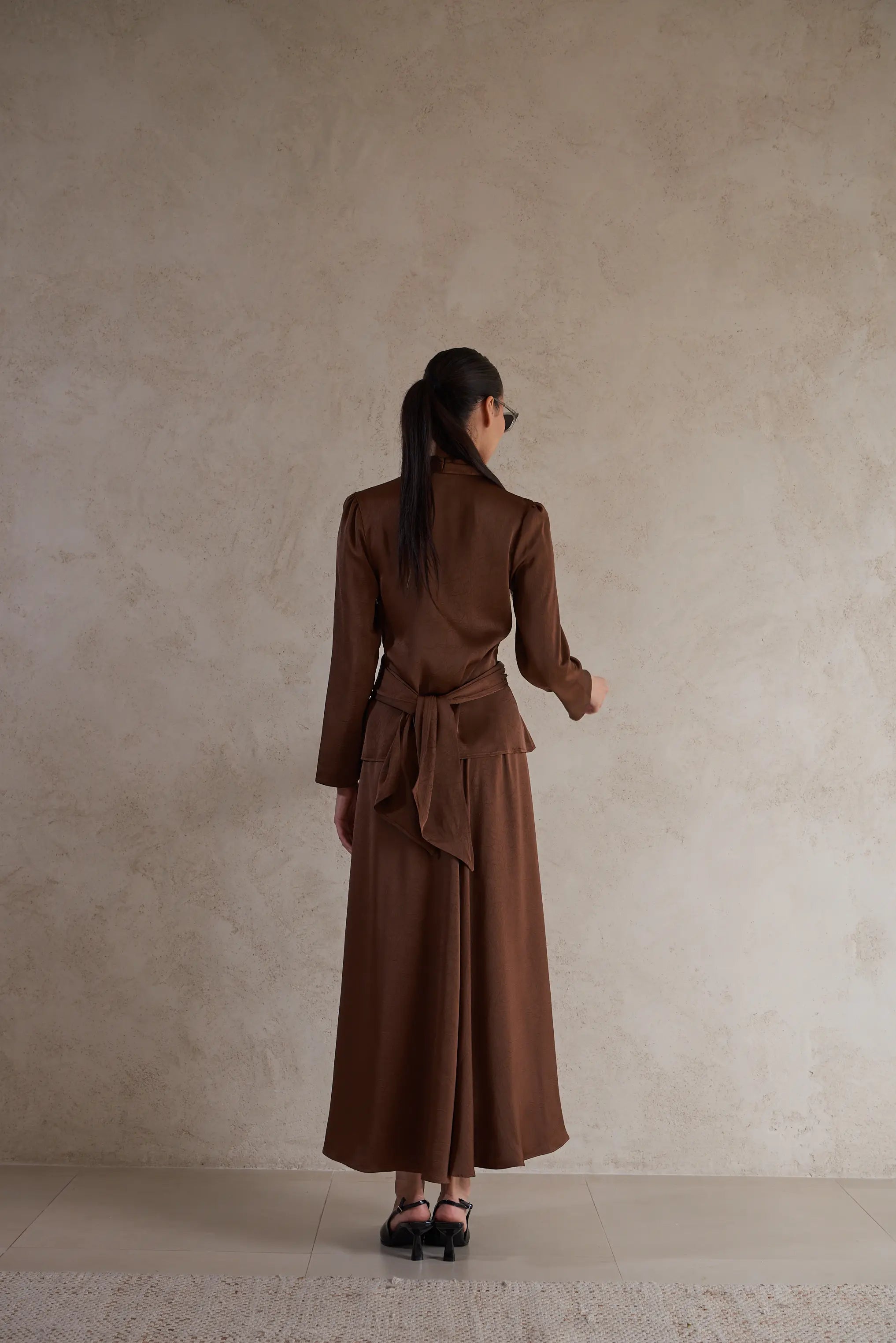 Satin Featherlight Wrap Jacket