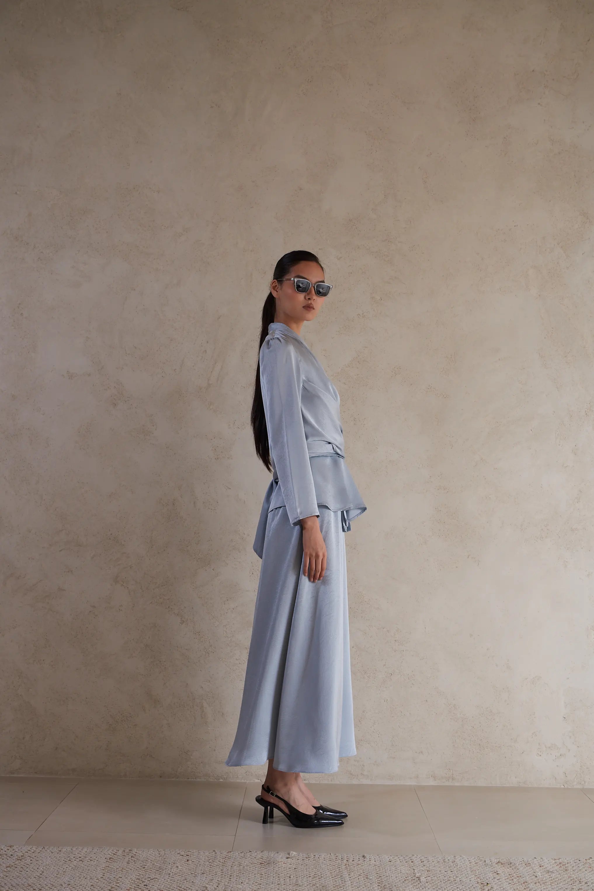 Satin Featherlight Wrap Jacket