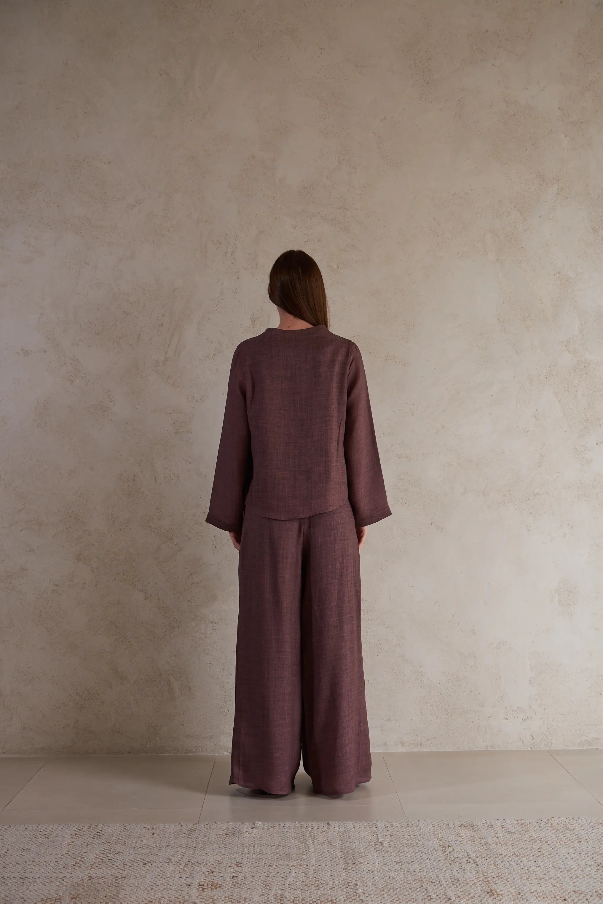 Linen Tie-Front Jacket