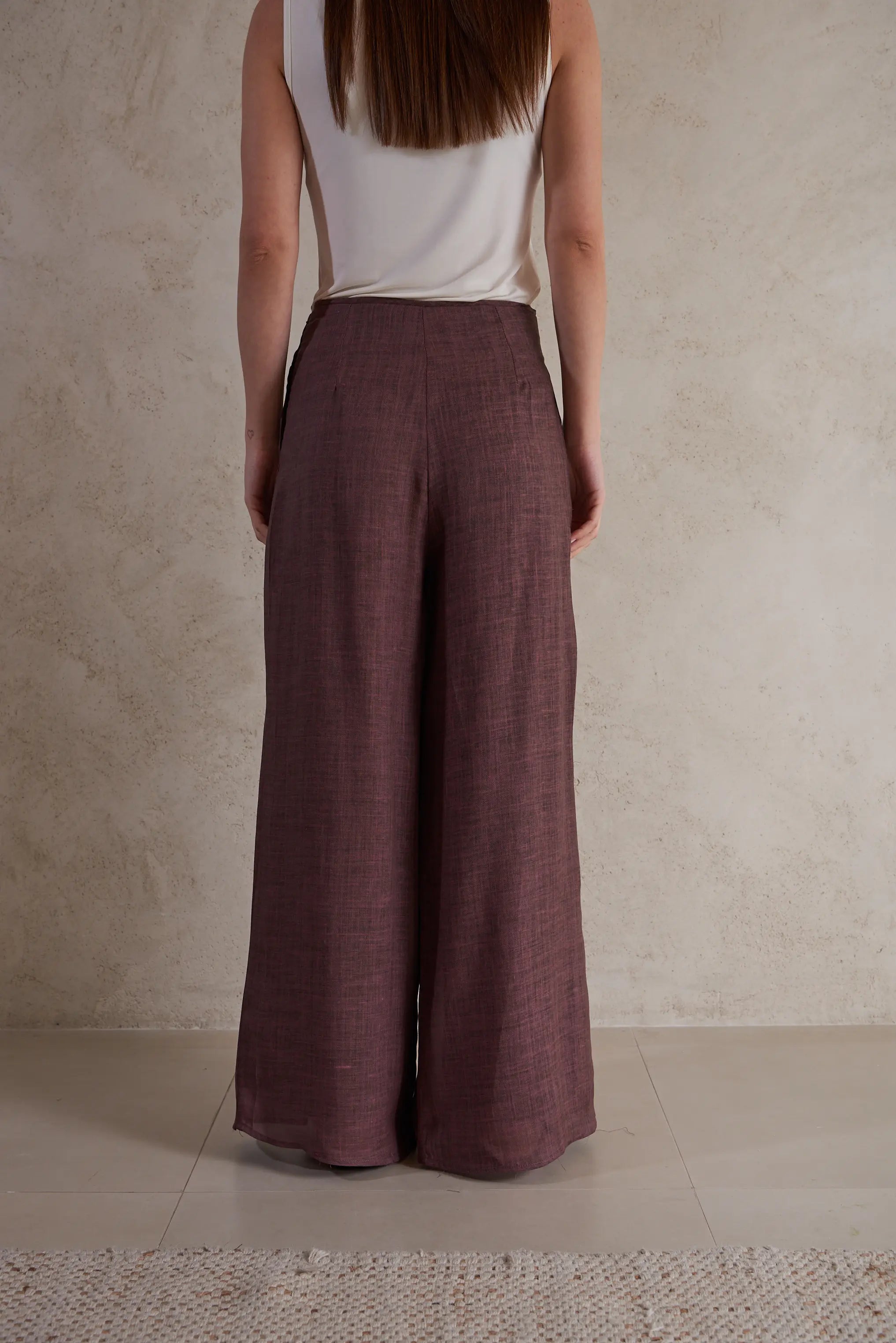 Wide-Leg flowy Linen Pants