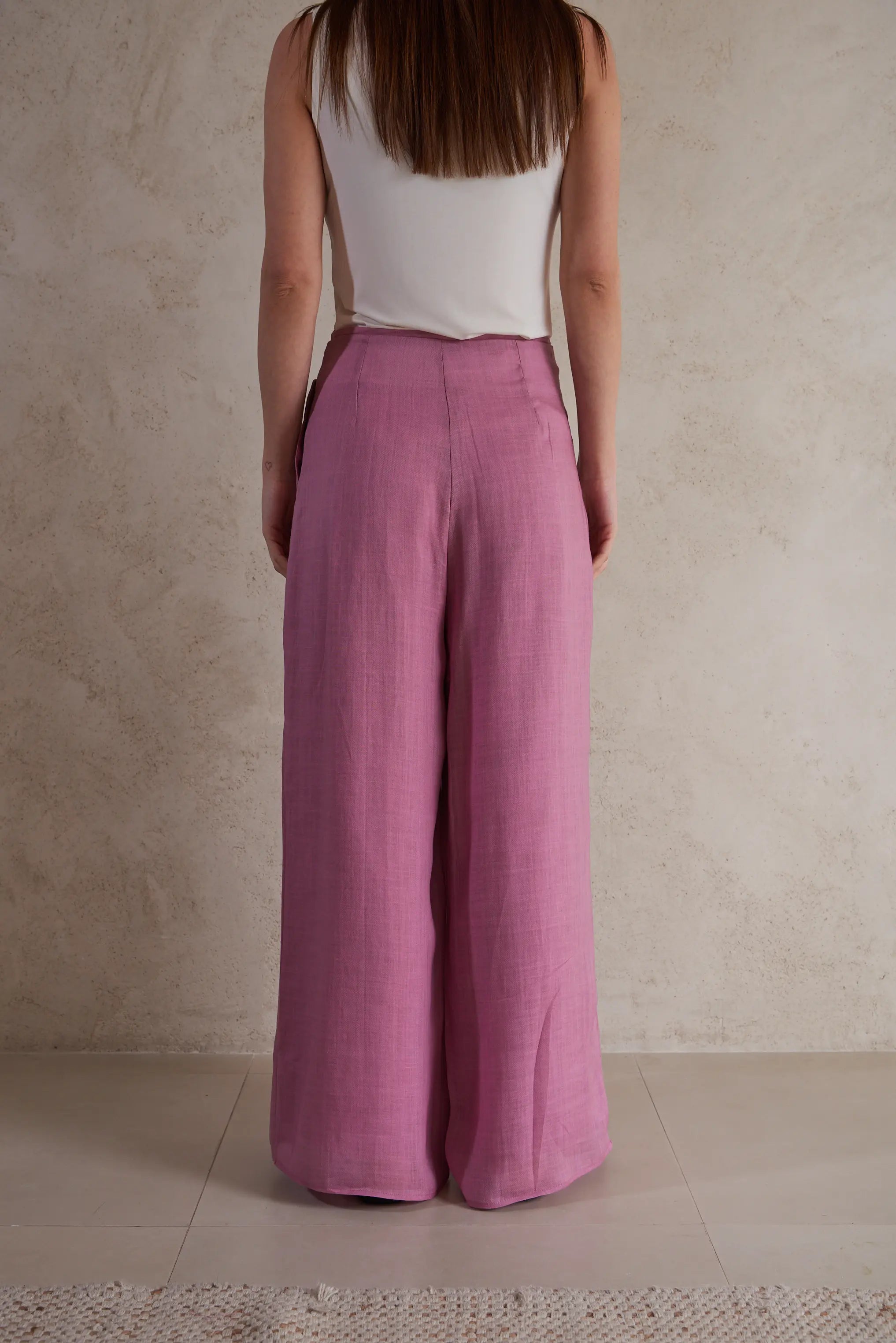 Wide-Leg flowy Linen Pants
