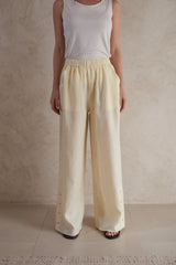 Wide-Leg Linen Pants