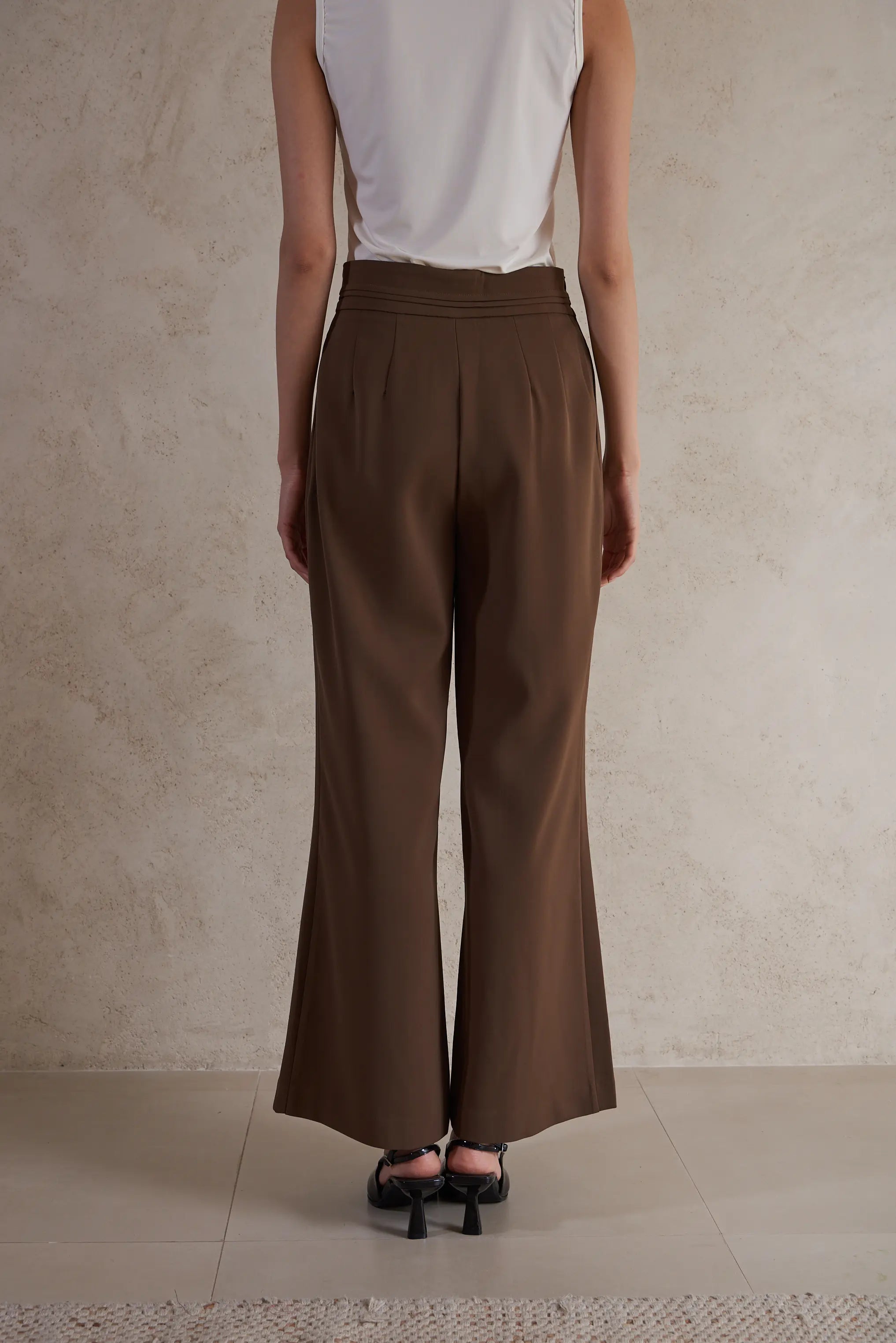 Plain Wide Leg Pants