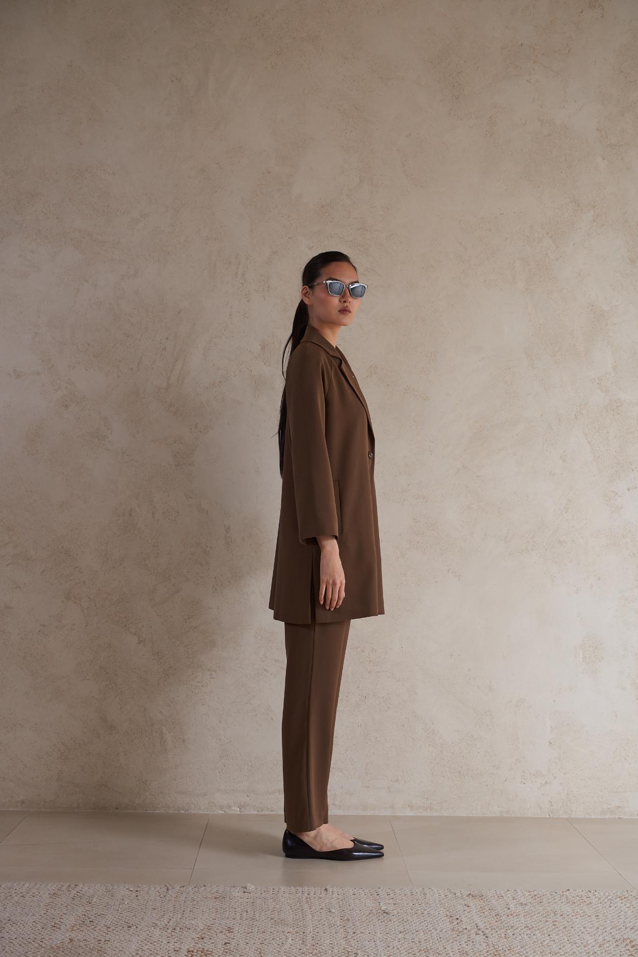 Long plain formal jacket