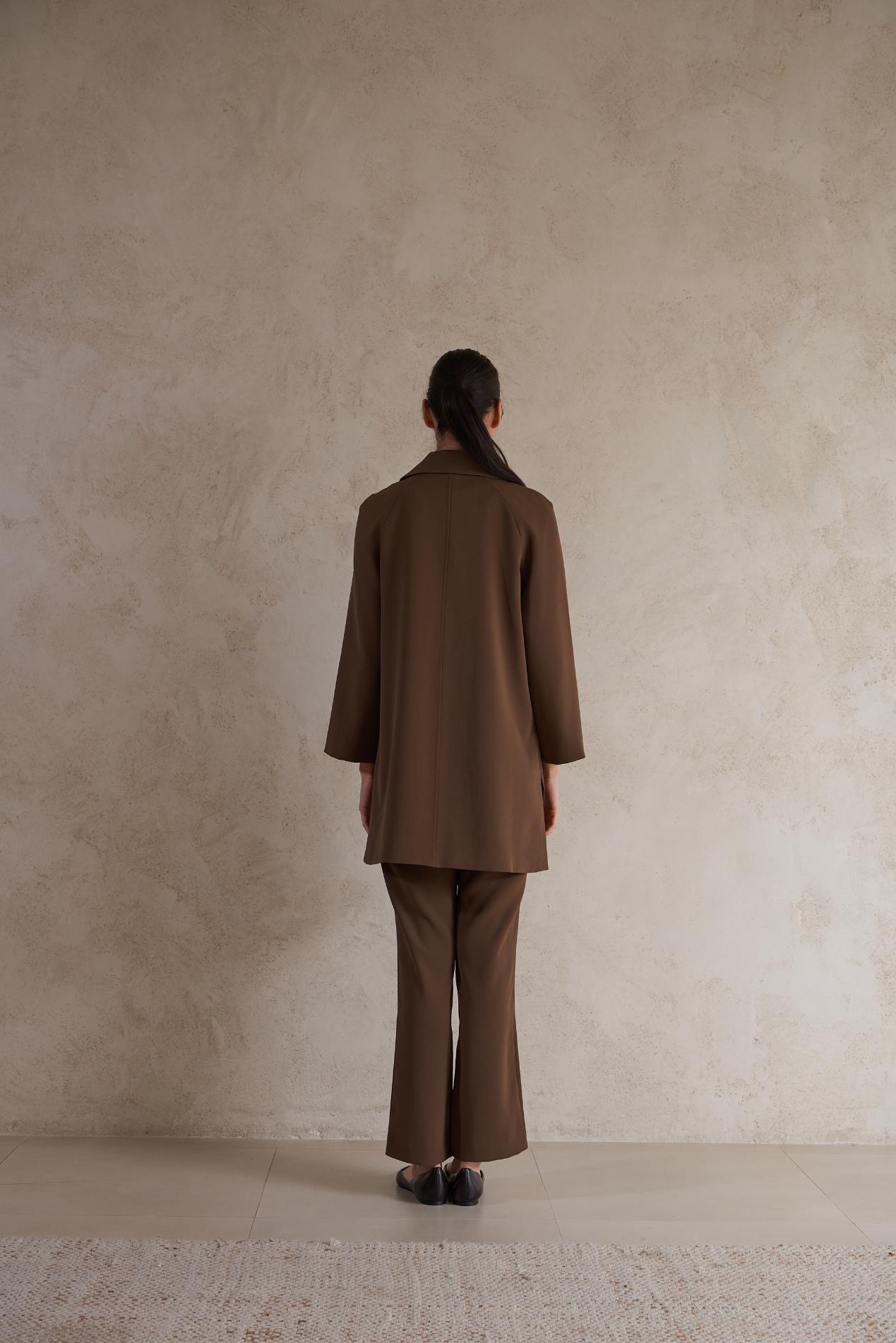 Long plain formal jacket