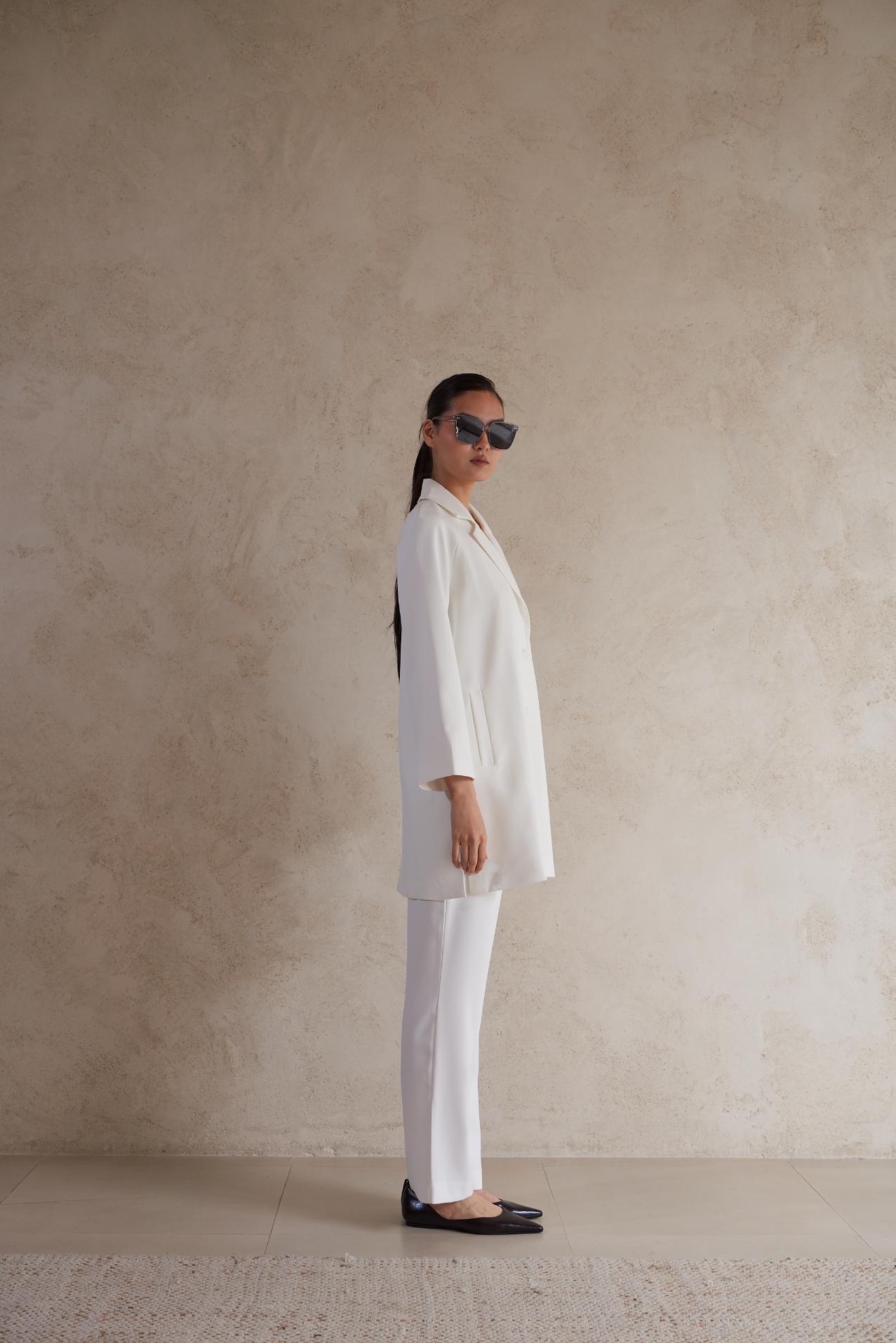 Long plain formal jacket