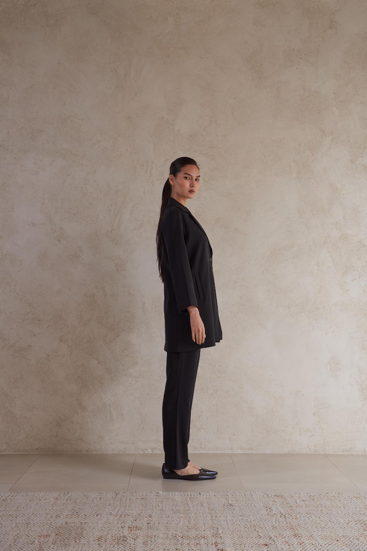 Long plain formal jacket