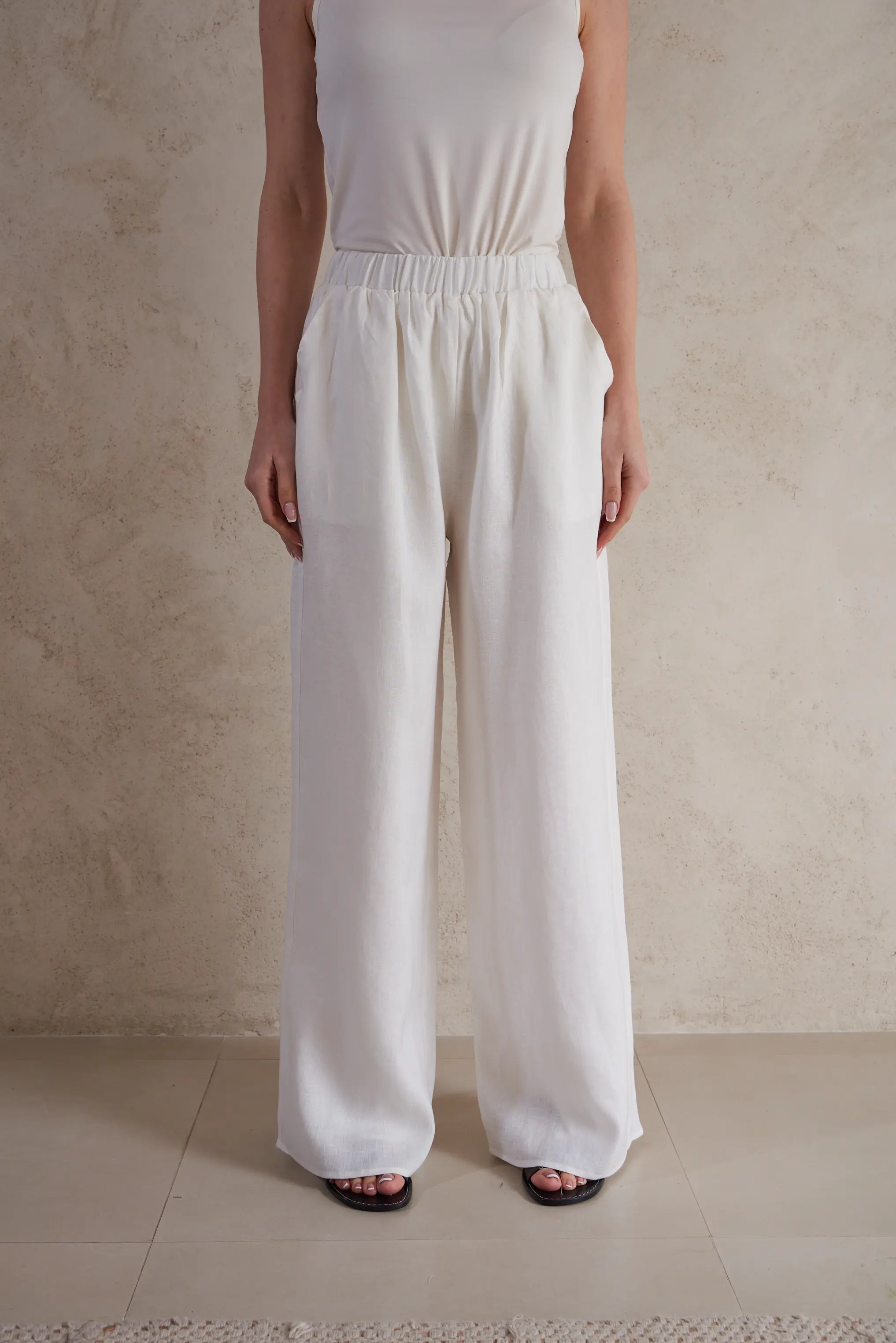 Wide Leg Linen Pants