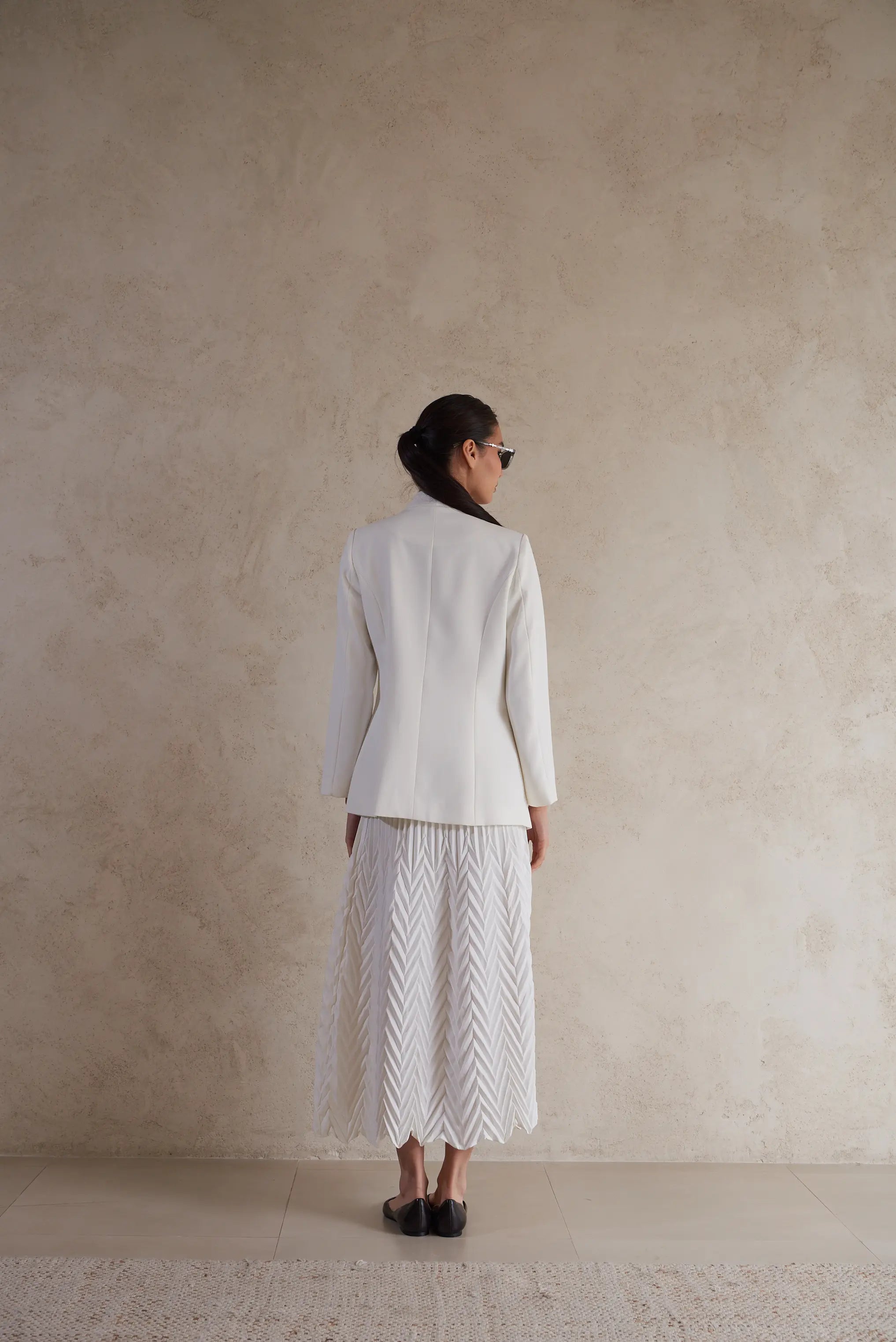 Elegant Draped Formal Jacket