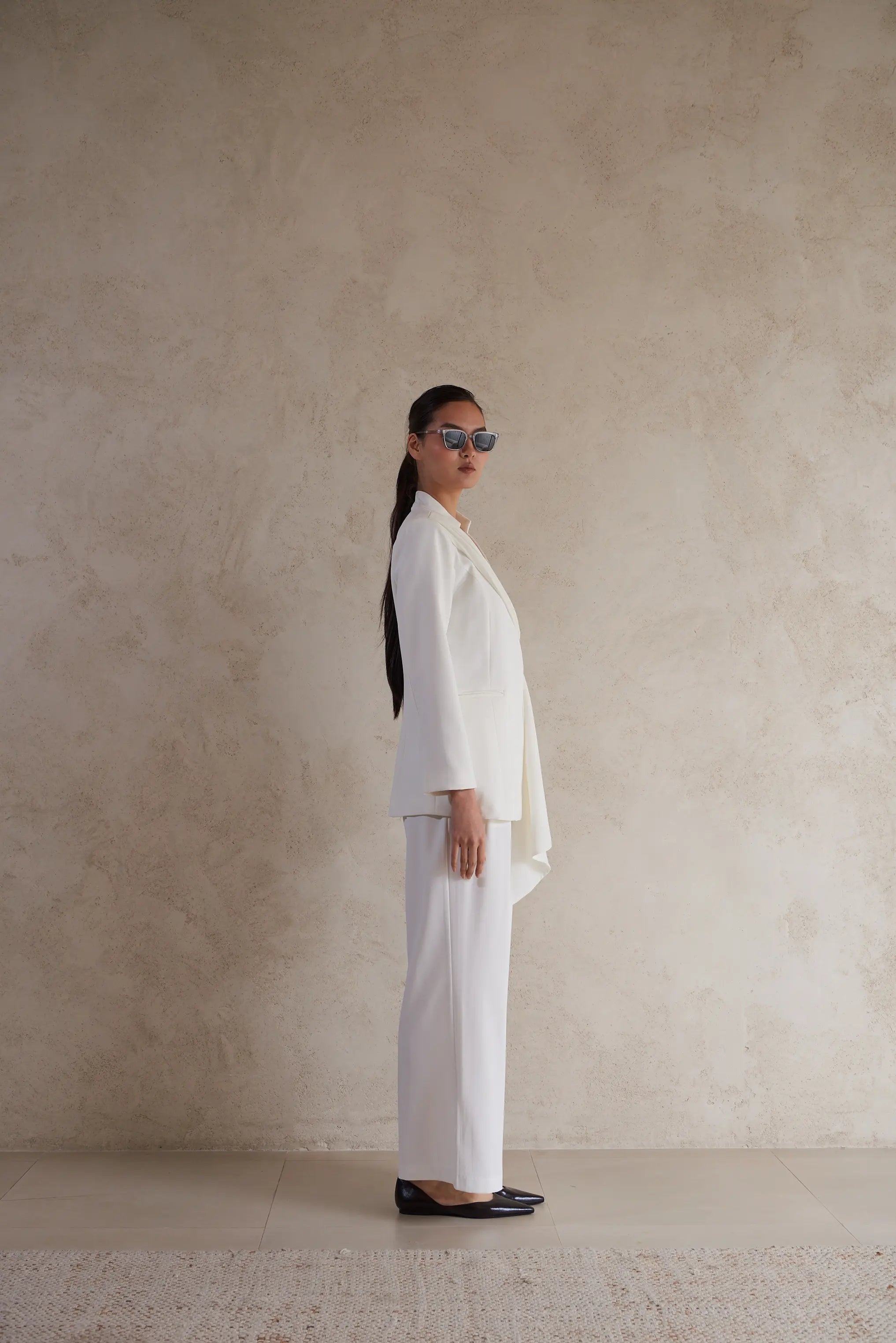 Elegant Draped Formal Jacket