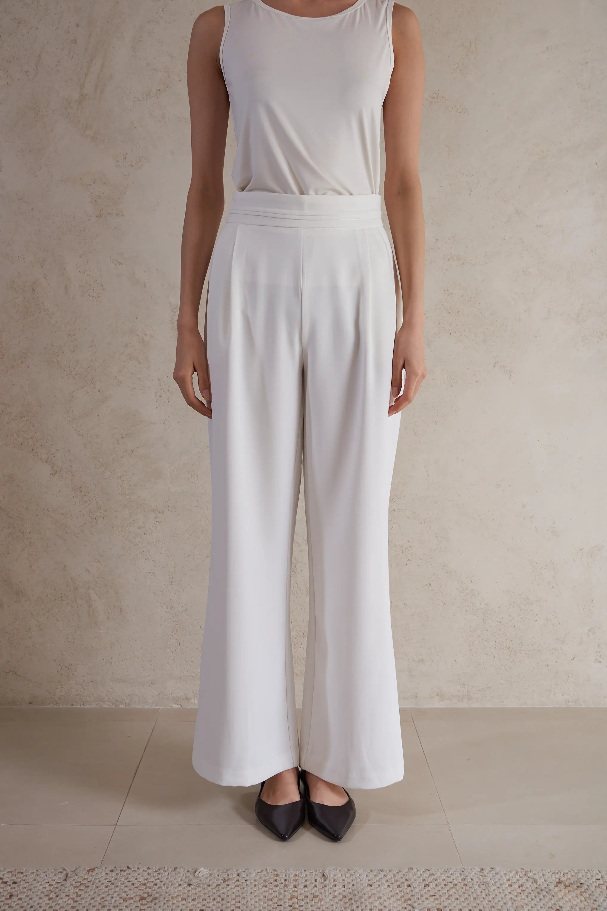 Plain Wide Leg Pants
