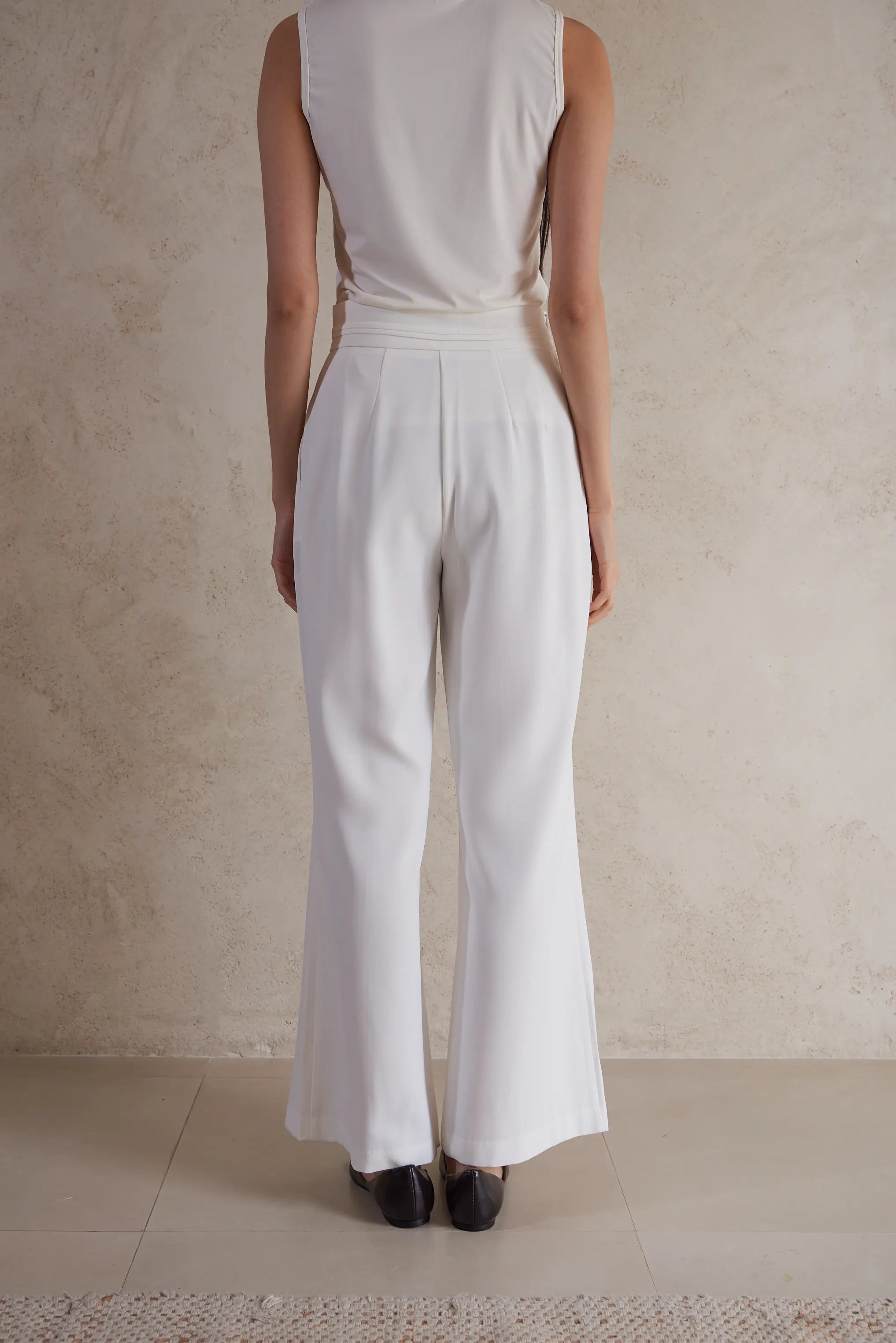 Plain Wide Leg Pants