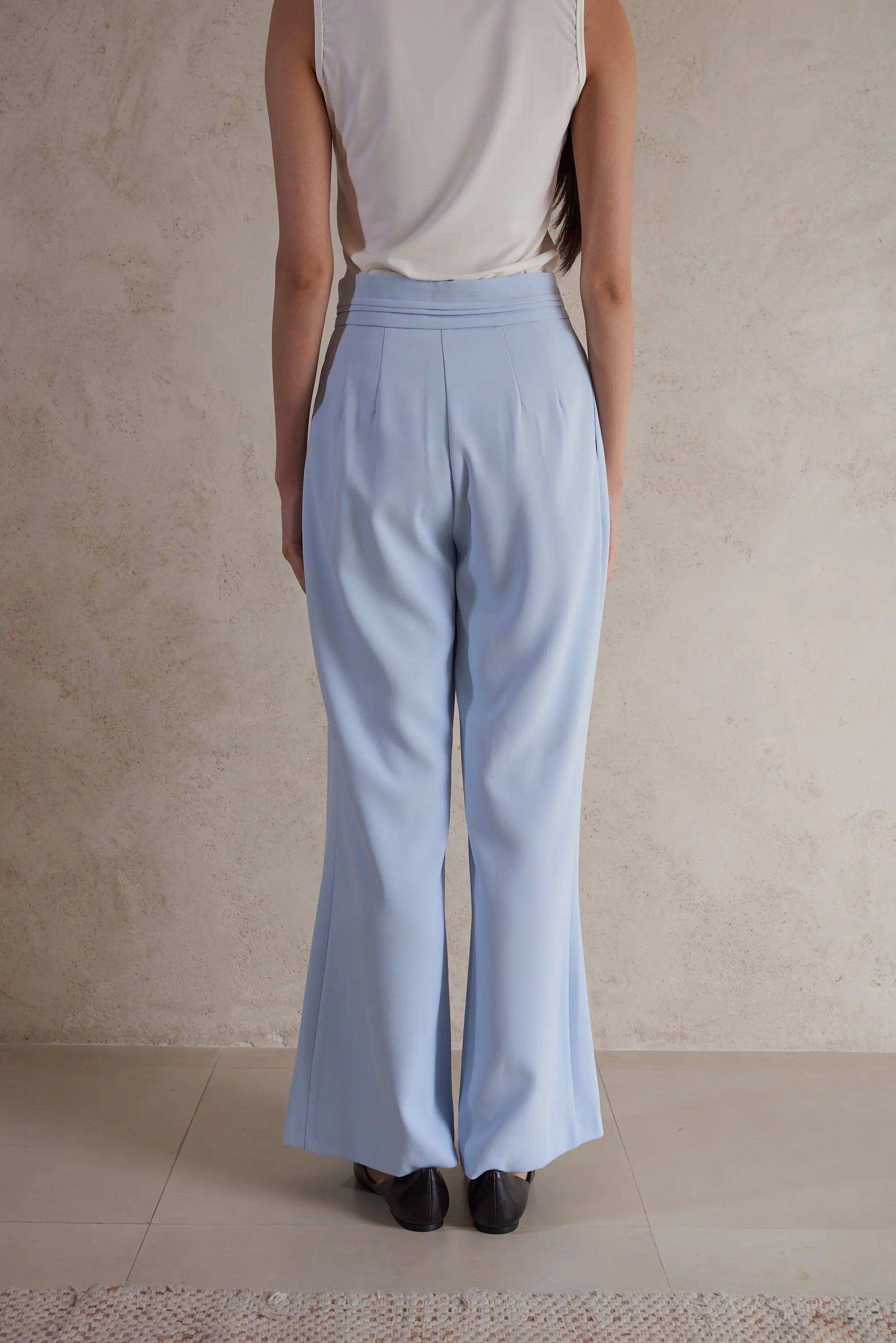 Plain Wide Leg Pants