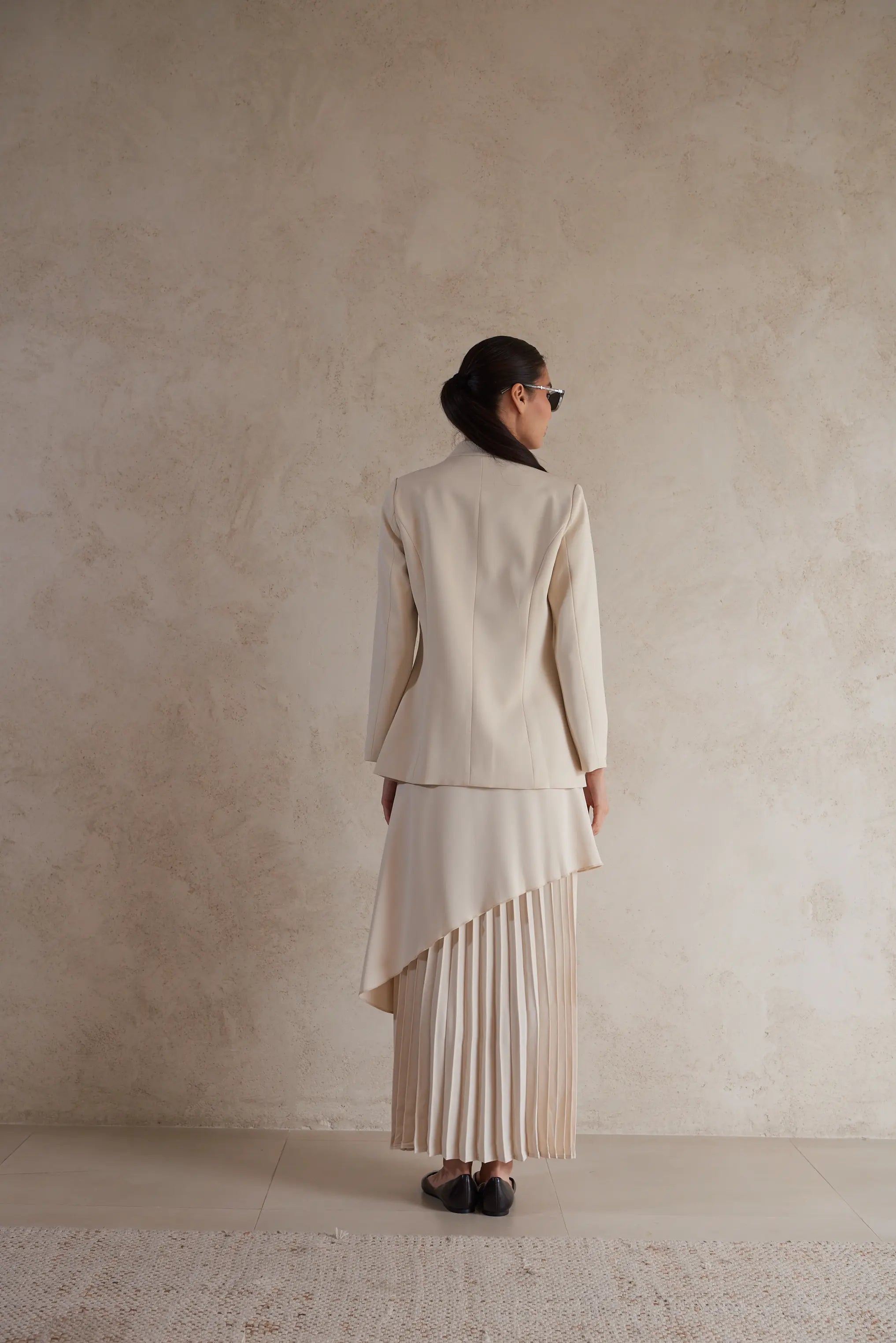 Elegant Draped Formal Jacket