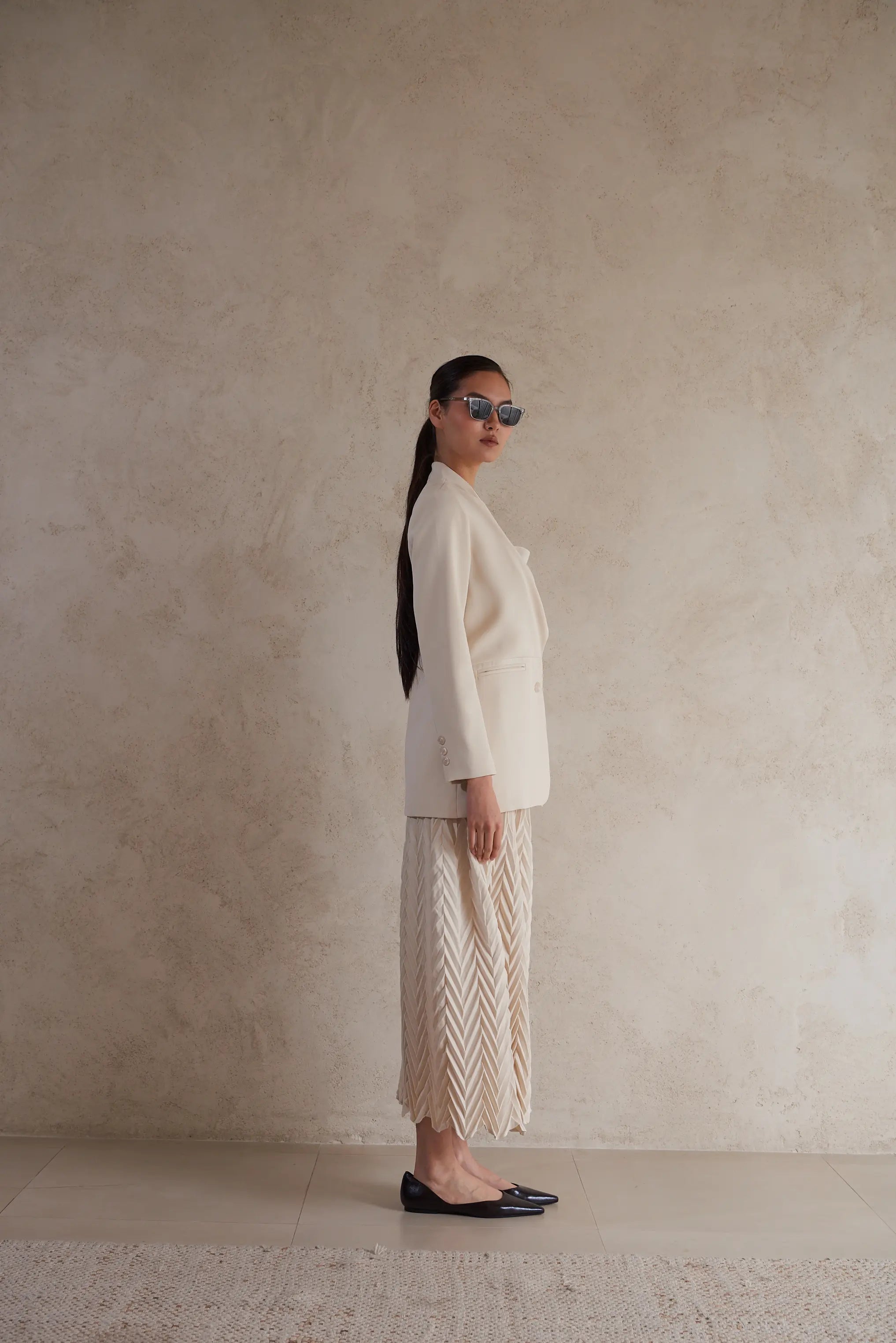 Formal Draped Blazer