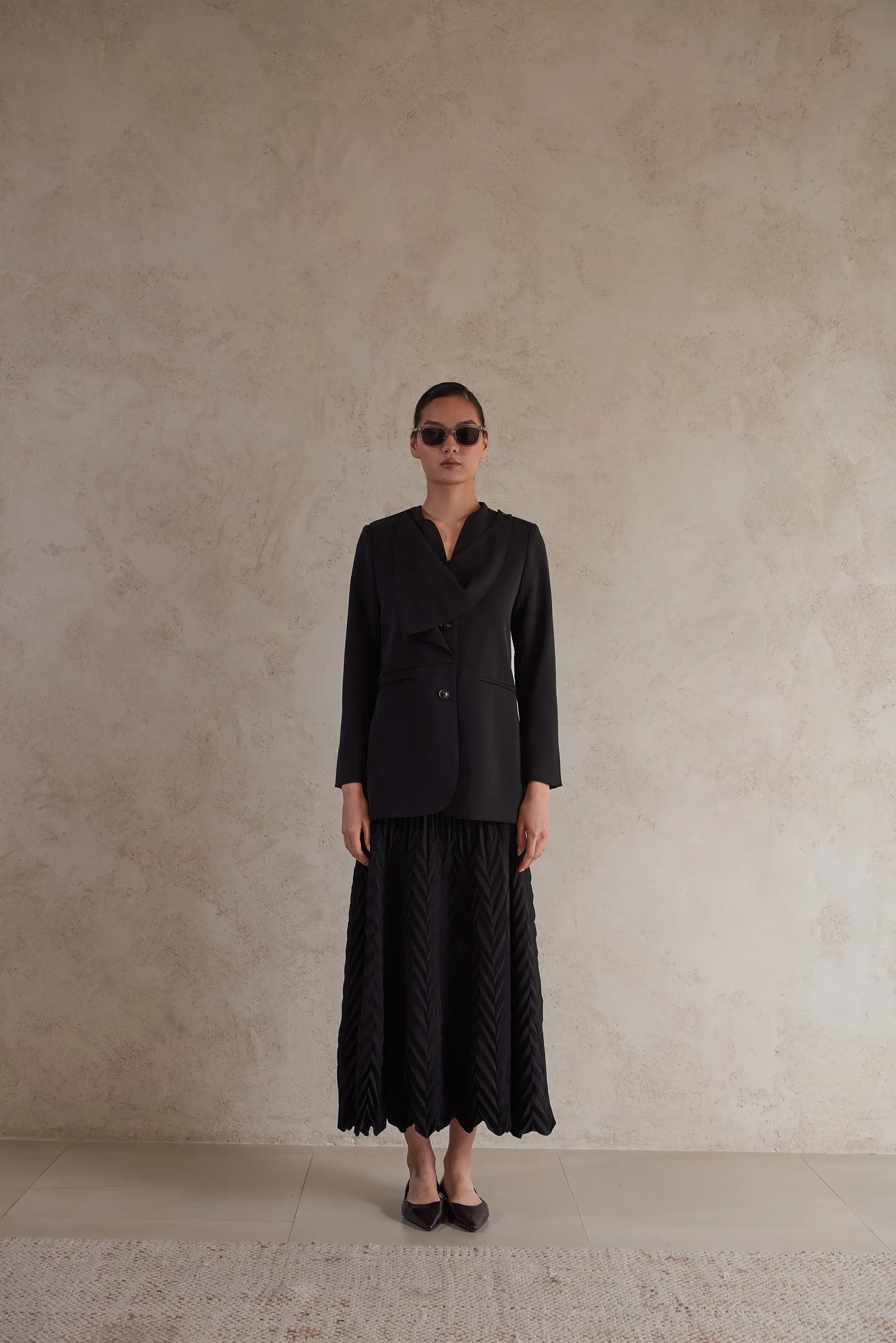 Formal Draped Blazer