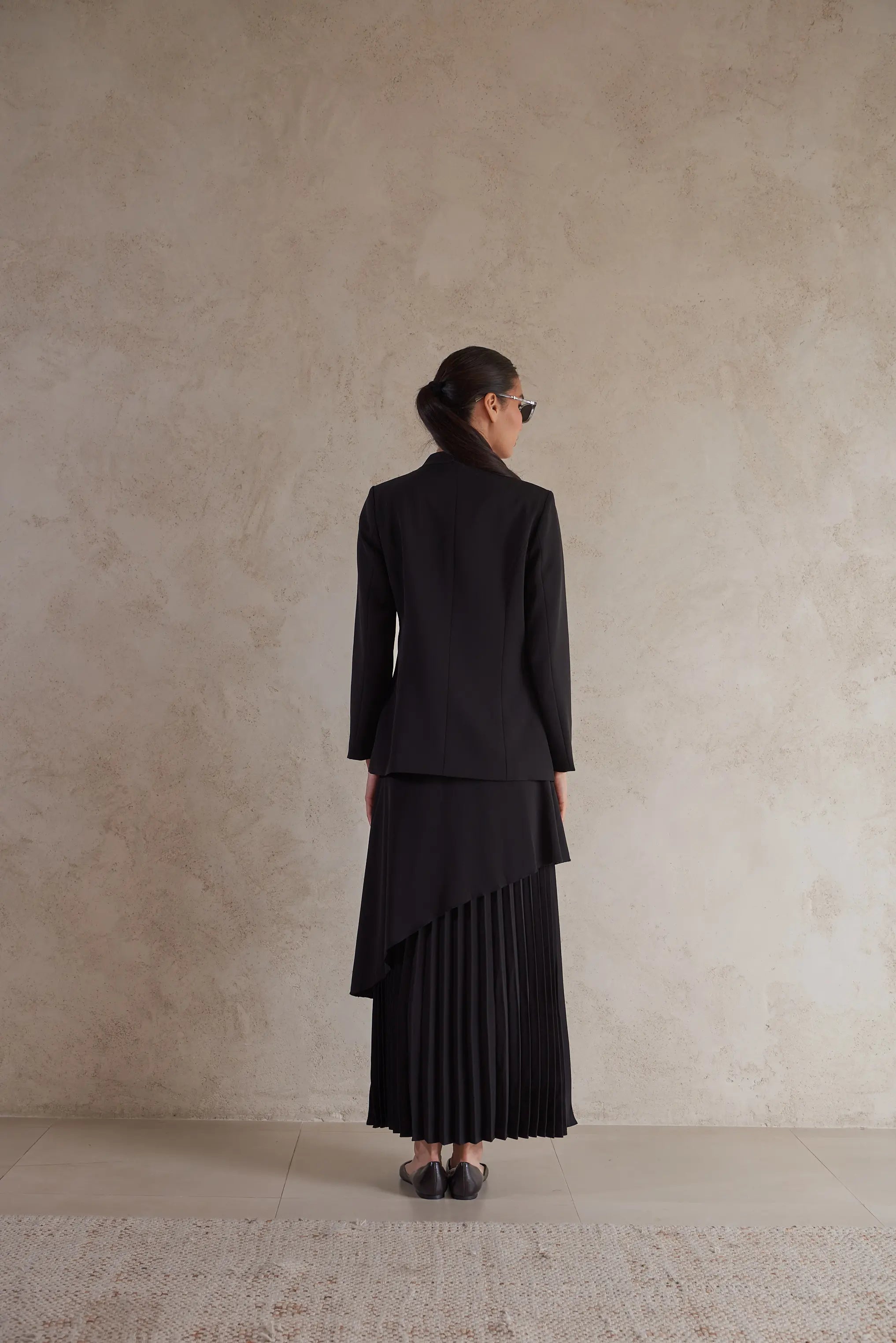 Elegant Draped Formal Jacket