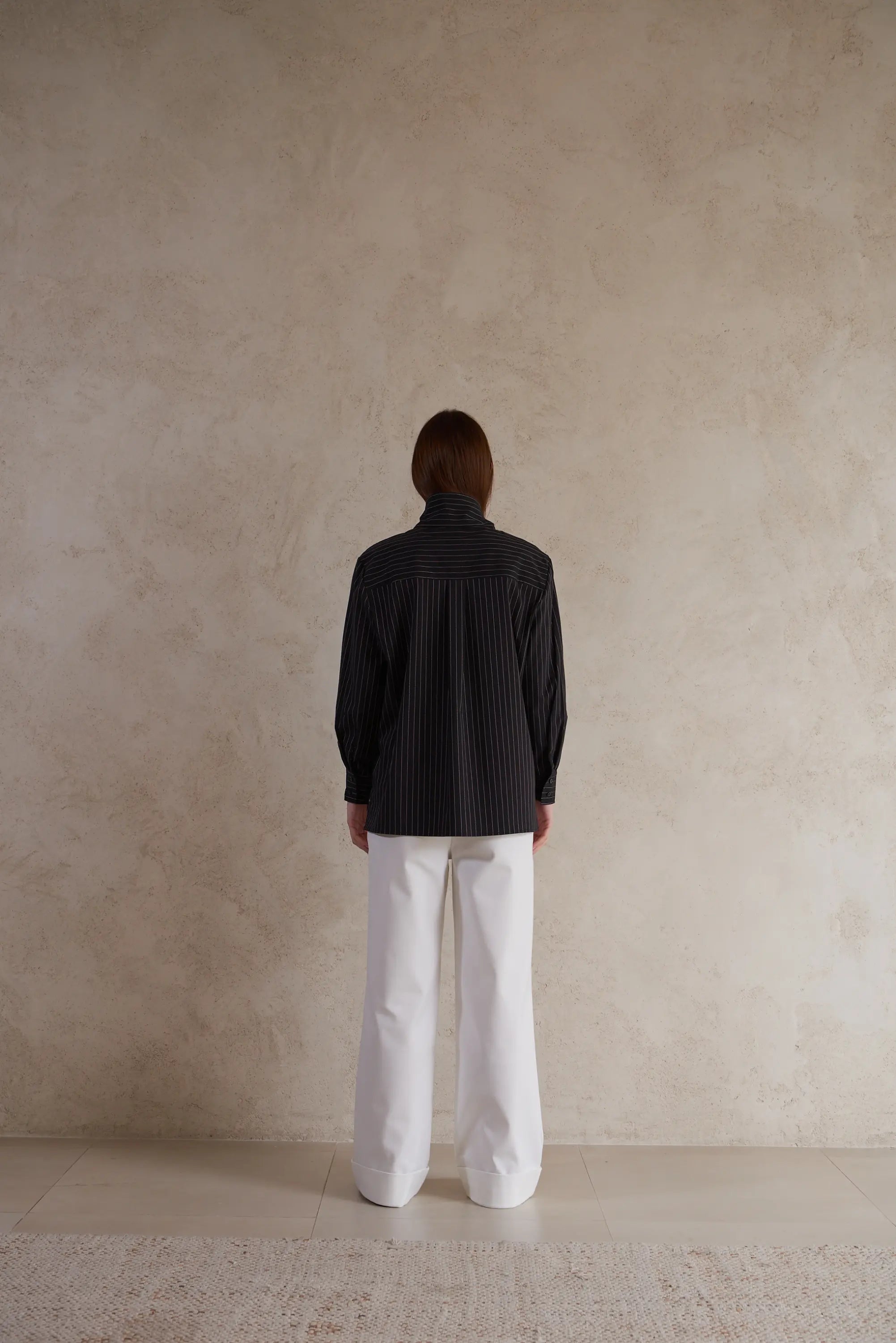 Black Striped Blouse