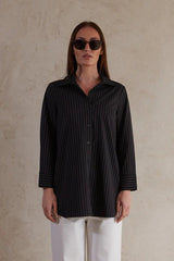 Striped Cotton Poplin Shirt