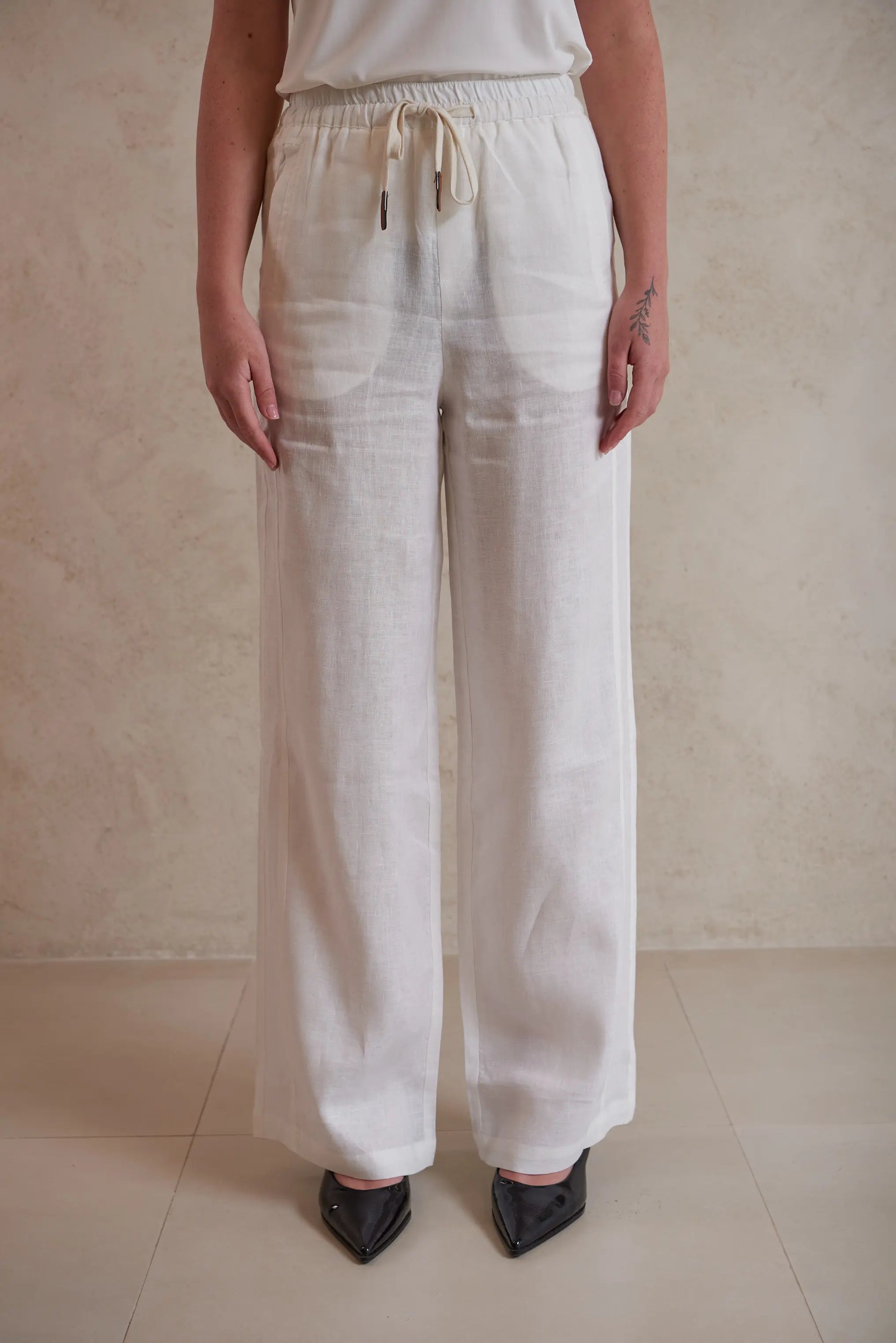 Linen Drawstring Pants