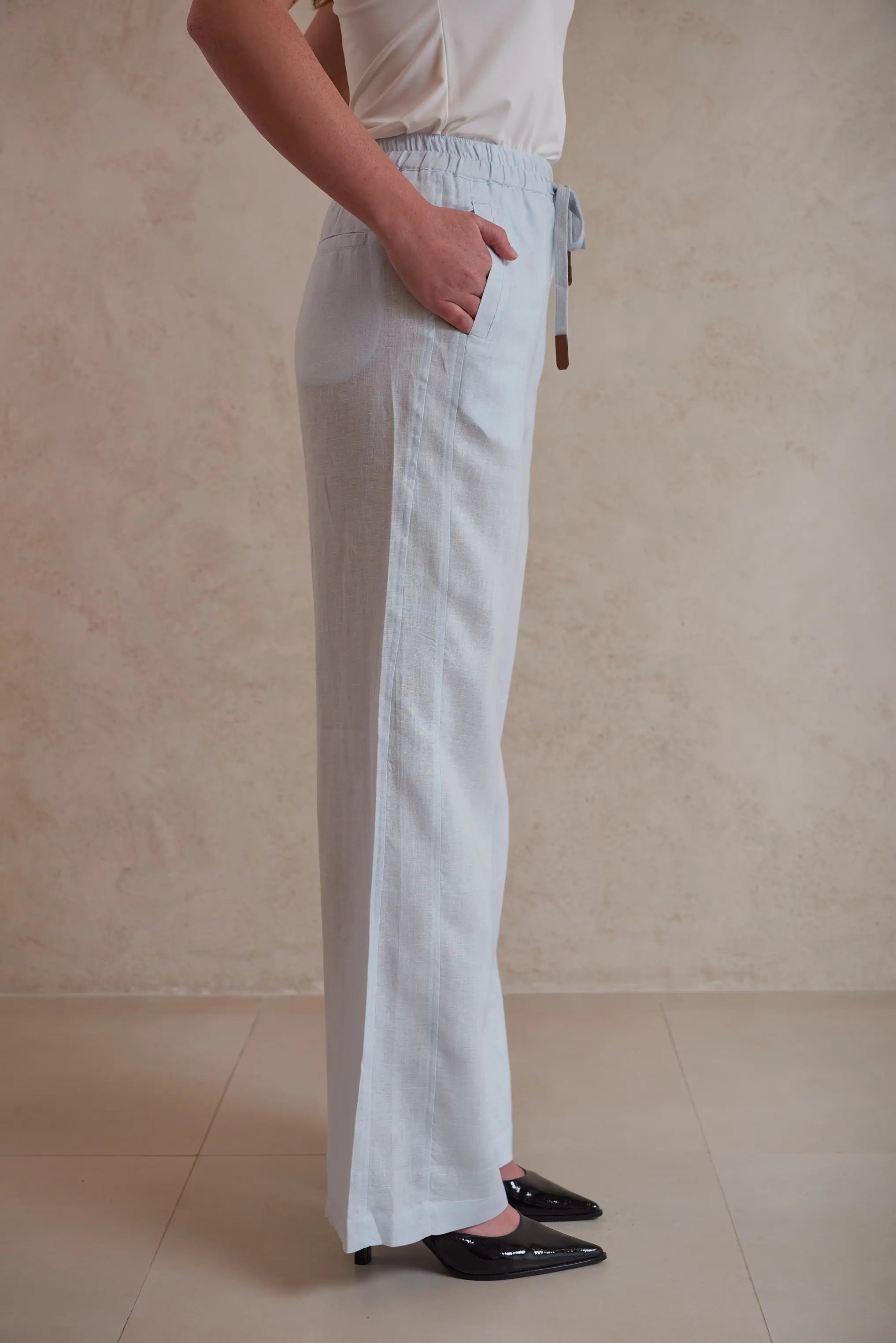 Linen Drawstring Pants