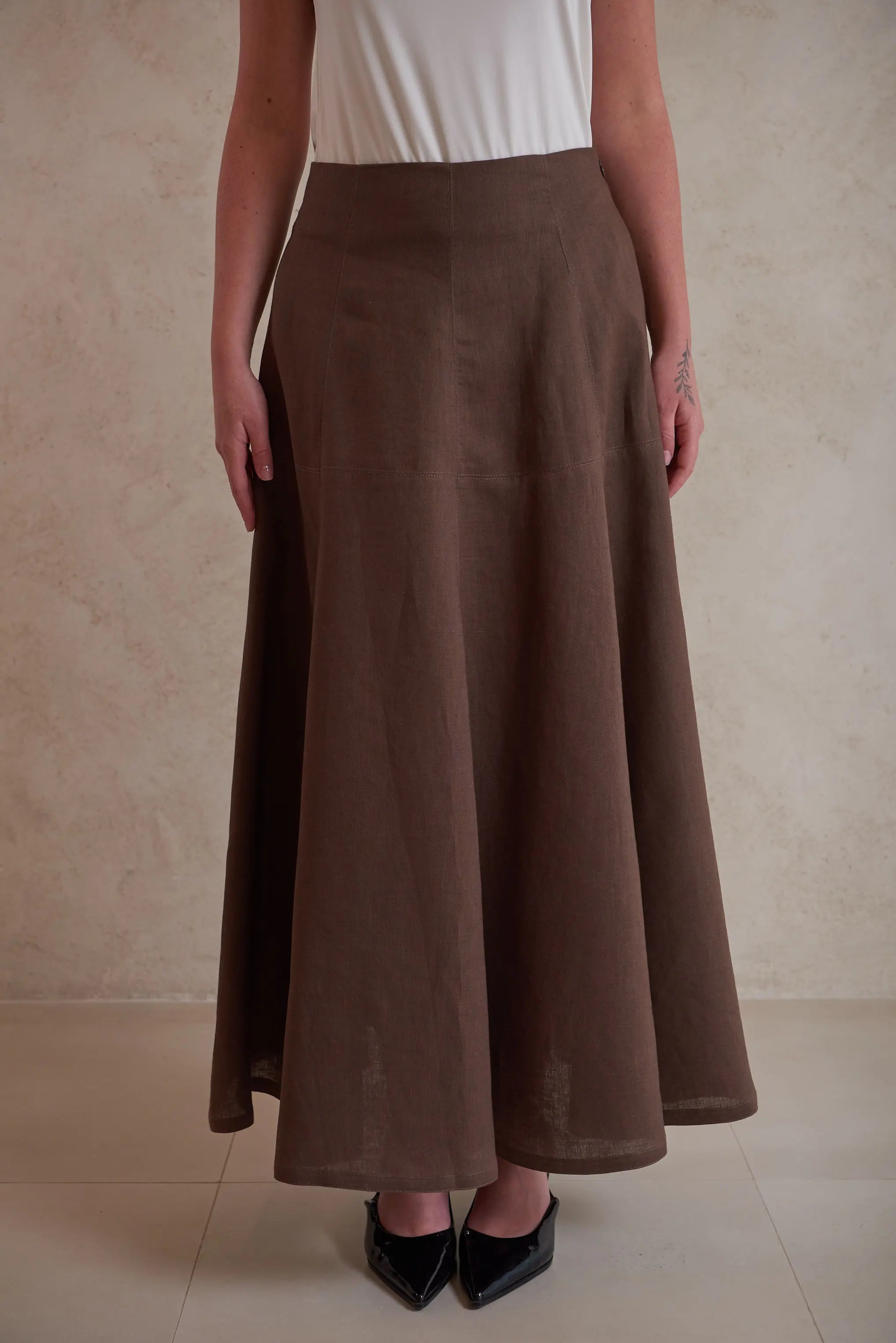 Linen Maxi Skirt
