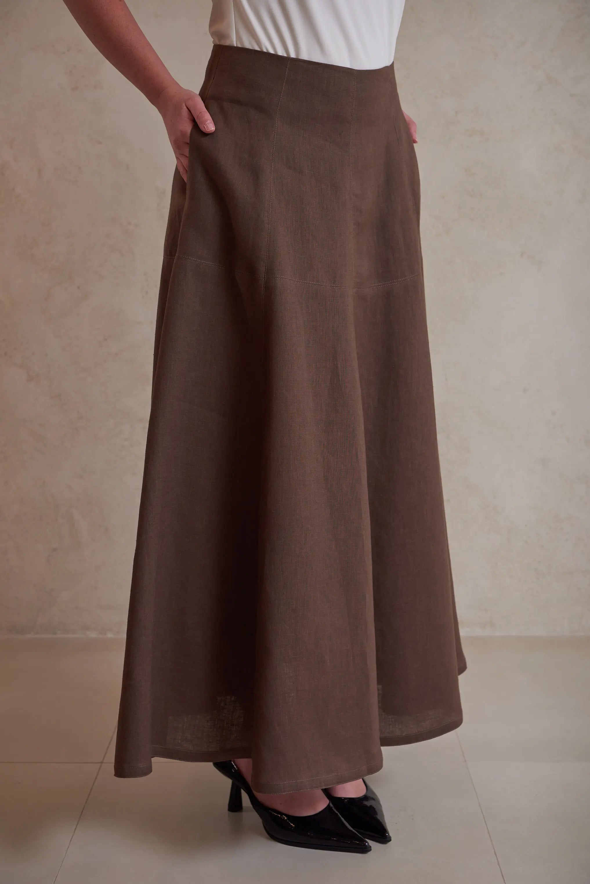 Linen Maxi Skirt