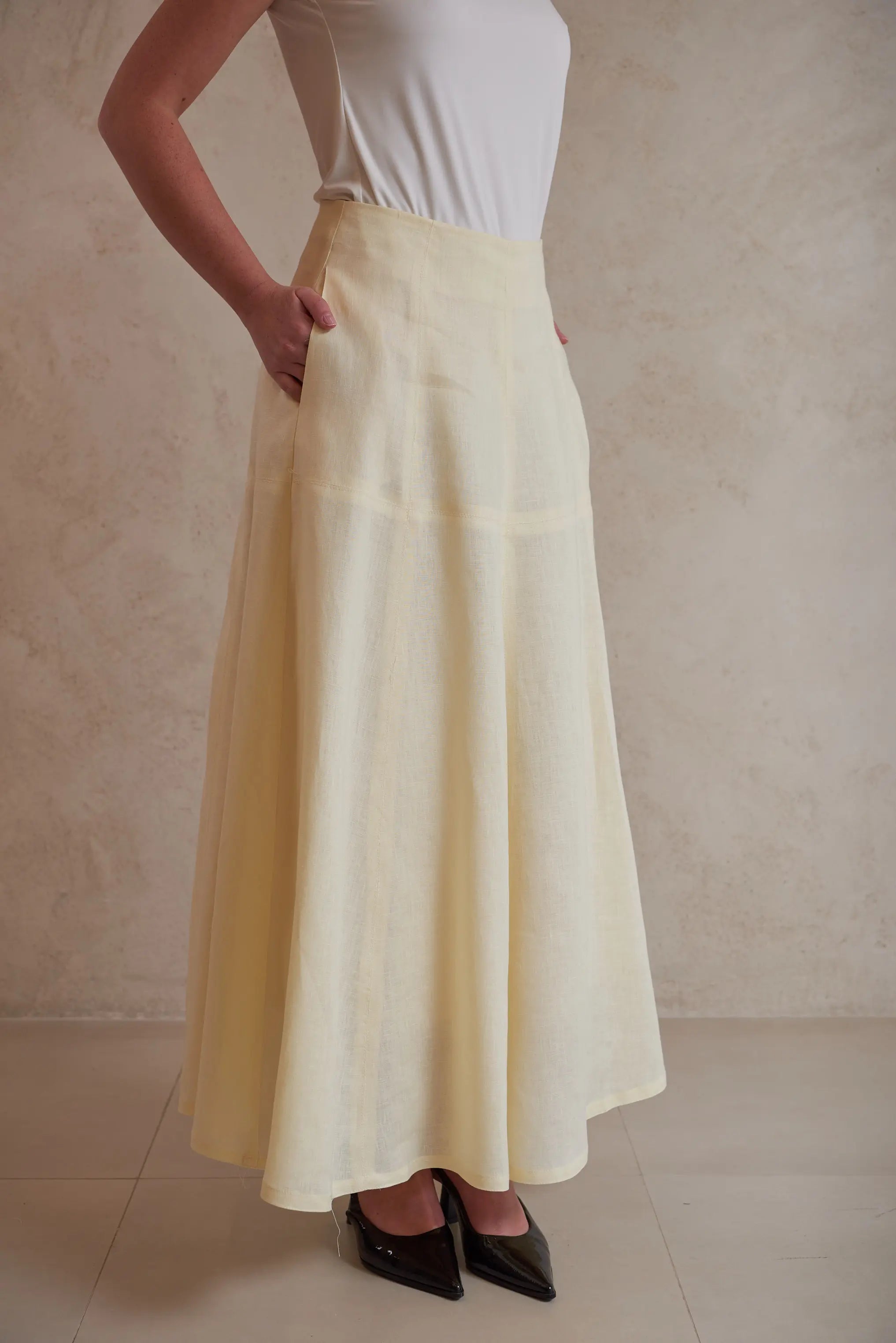 Linen Maxi Skirt